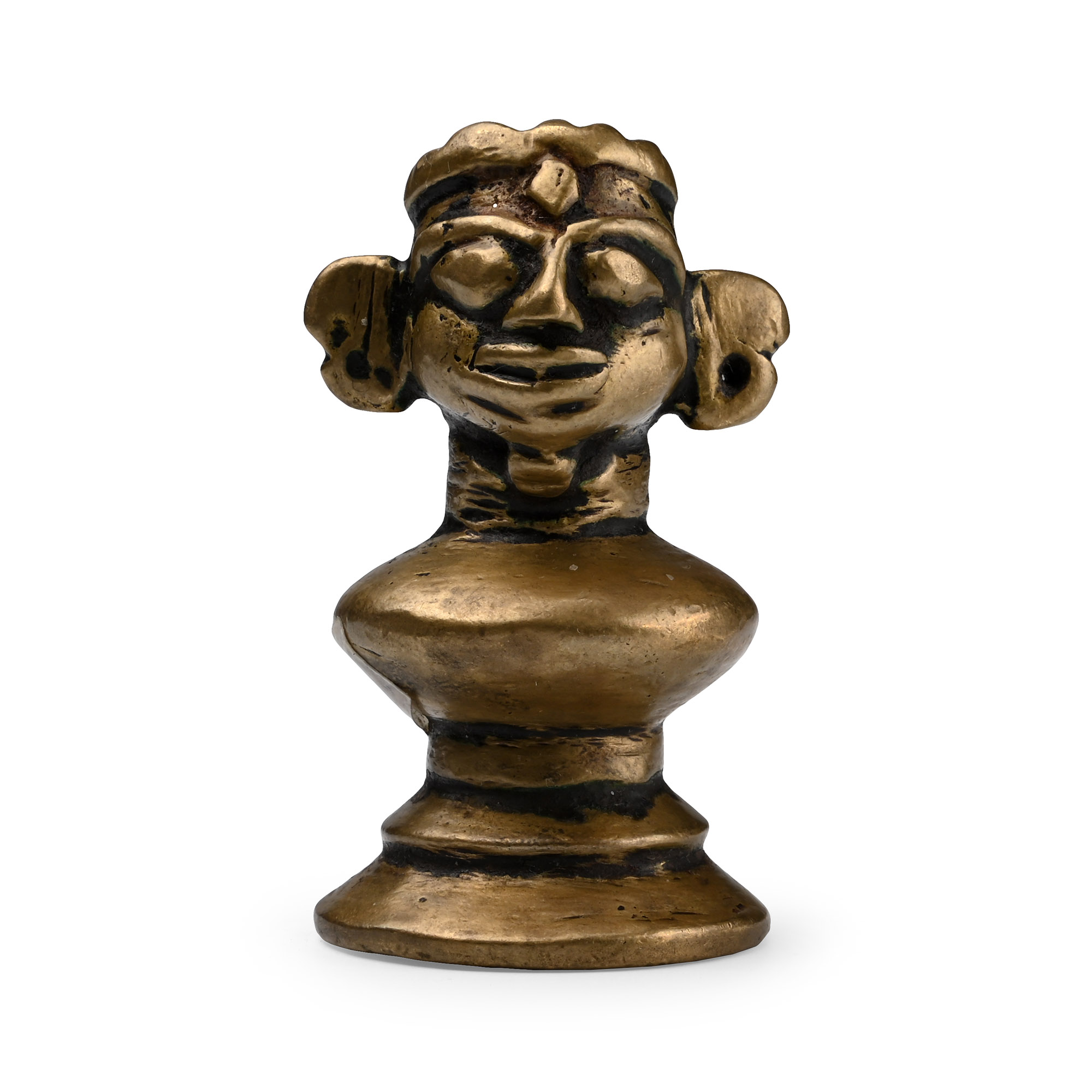 Copper-alloy Goddess Gauri Head
