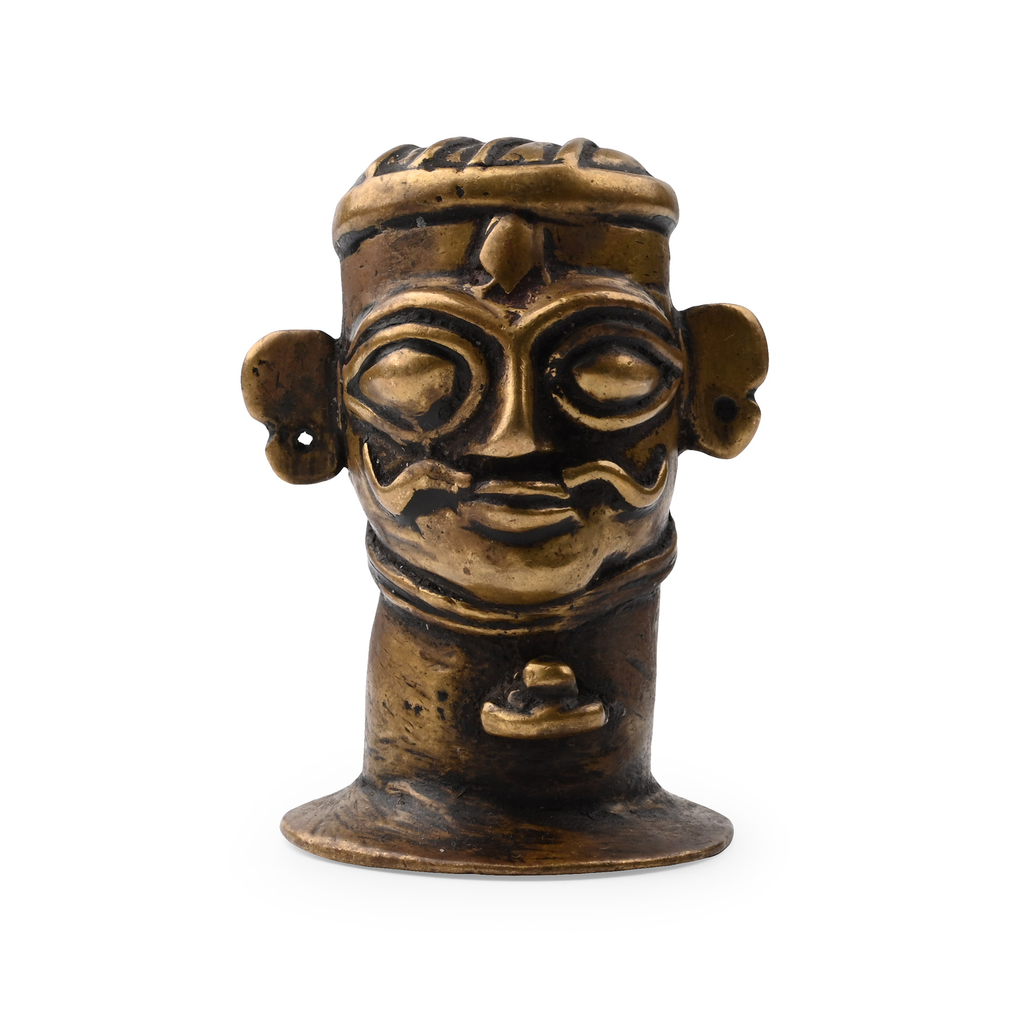 Copper-alloy Shiva Mukhalinga
