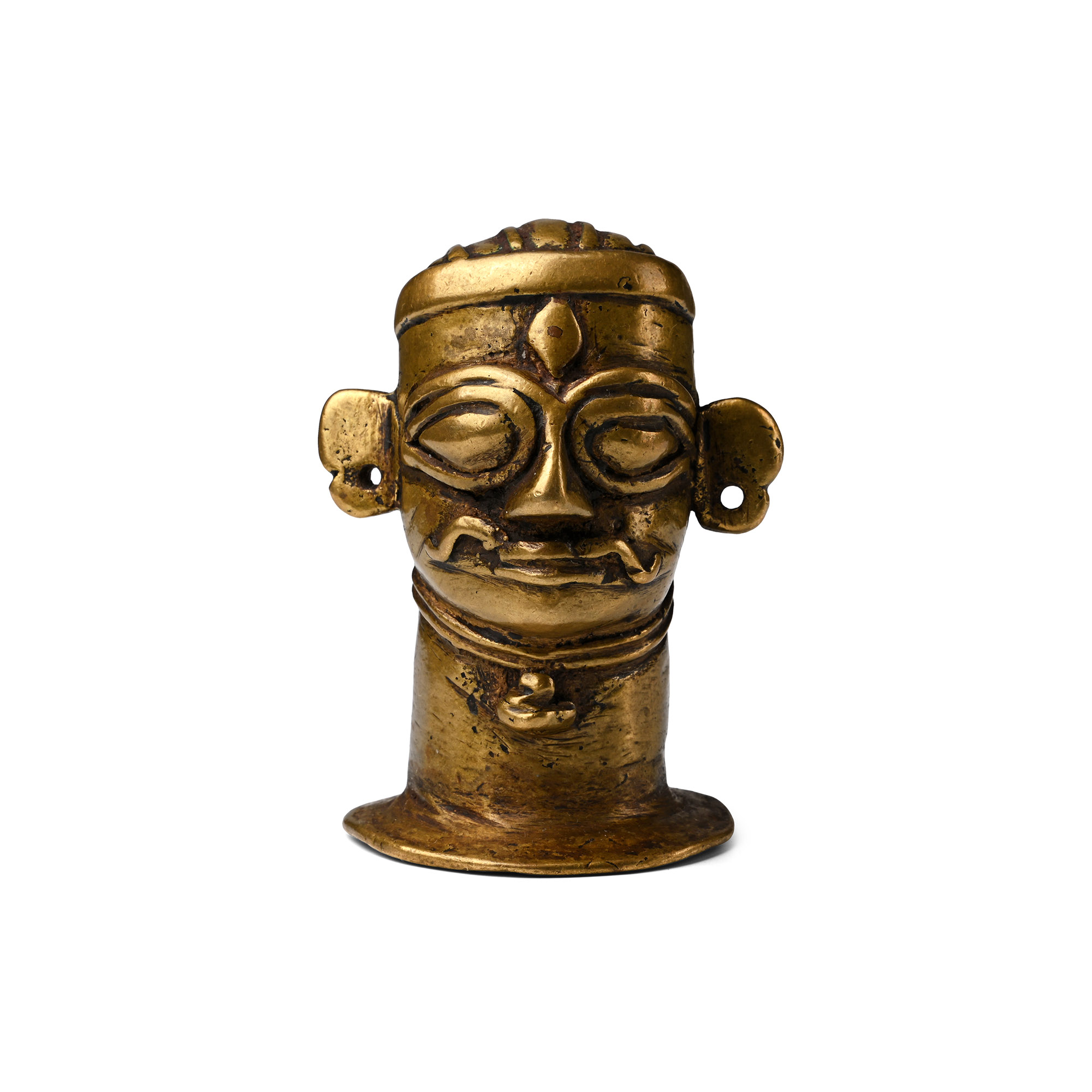 Copper-alloy Shiva Mukhalinga