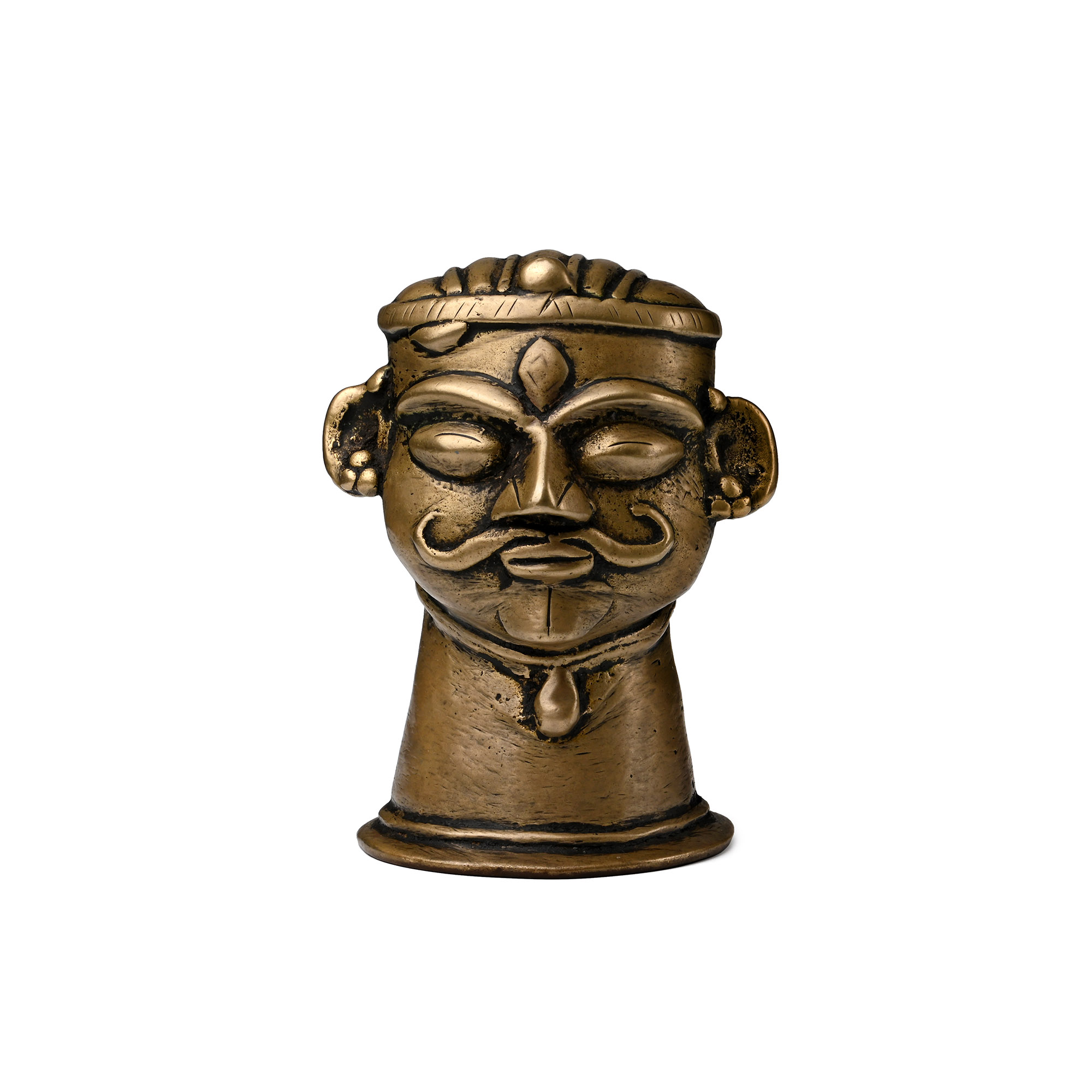 Copper-alloy Shiva Mukhalinga