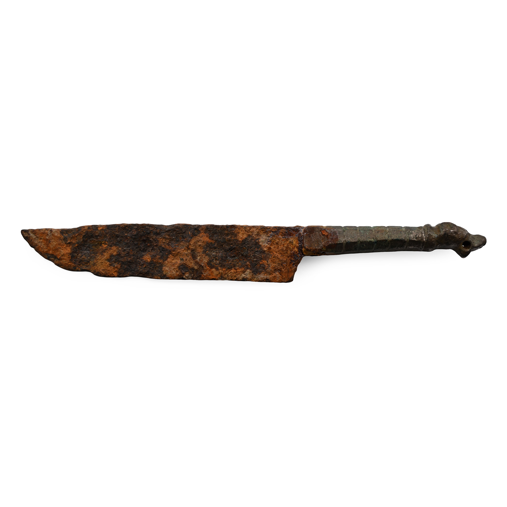 Roman Iron Knife with Bronze Handle