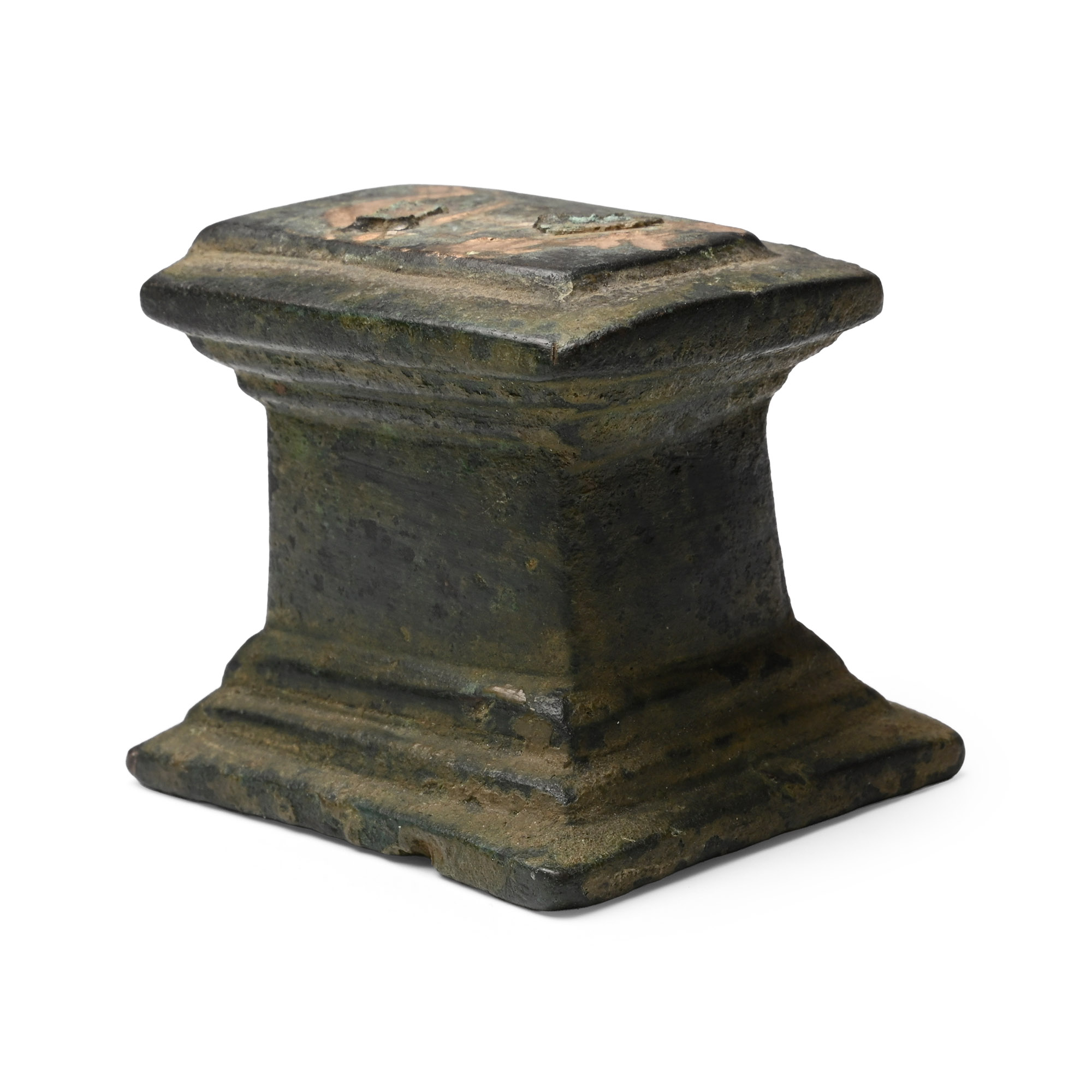 Roman Bronze Statue Base
