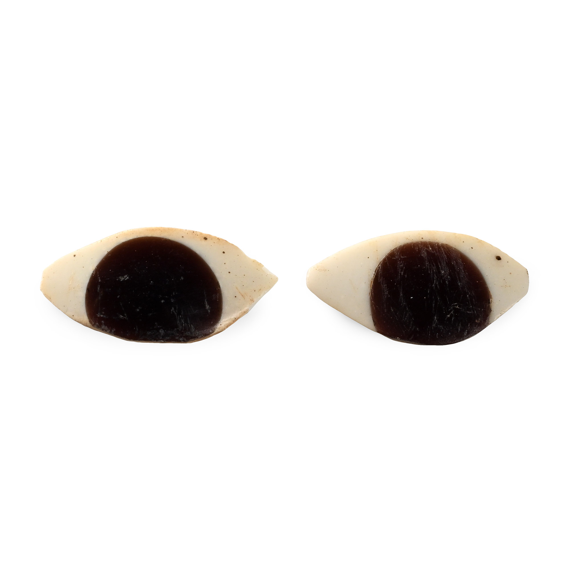 Egyptian Glass Eye Inlay Pair
