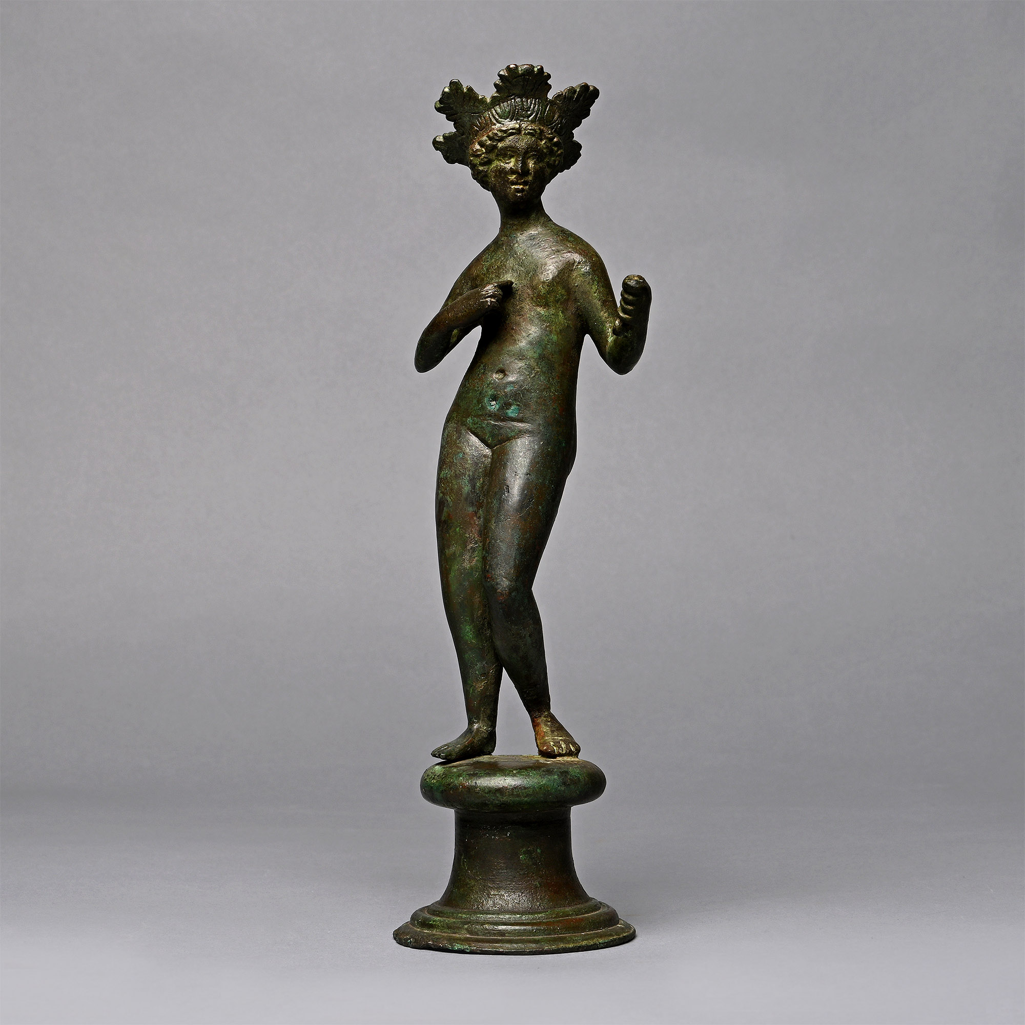 Large Roman Bronze Statue of Venus