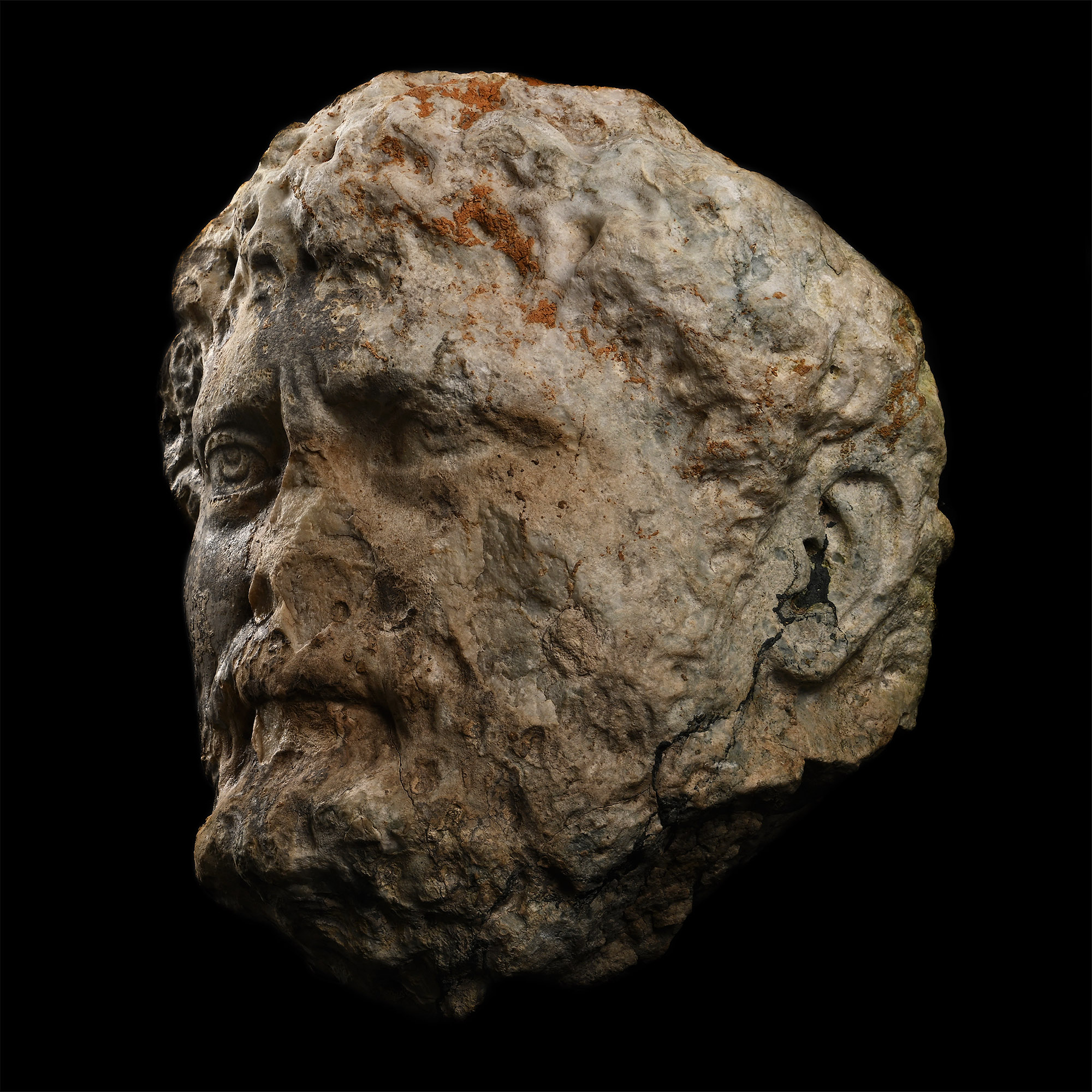 Life-Size Roman Marble Head