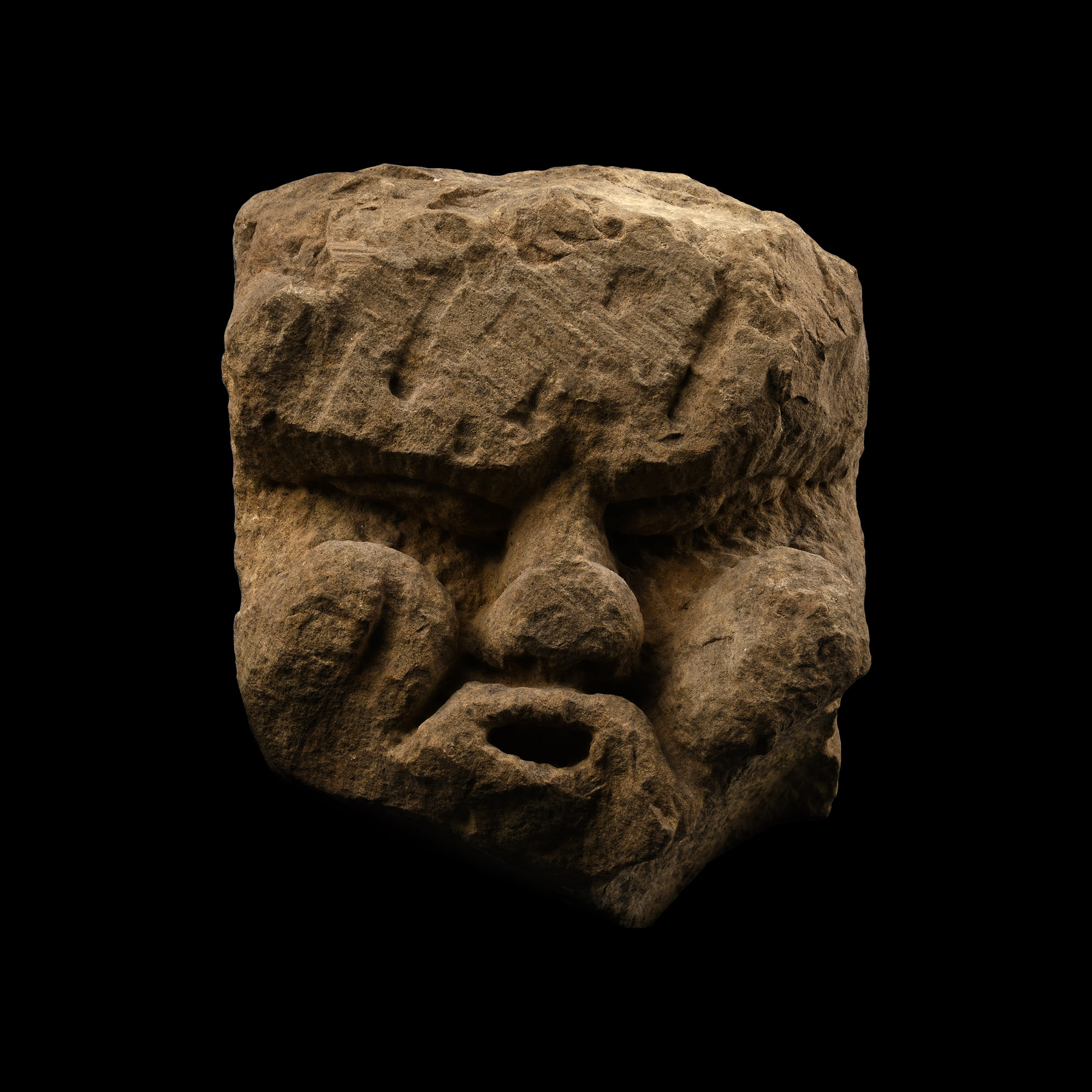 Medieval Limestone 'The Wind' Gargoyle