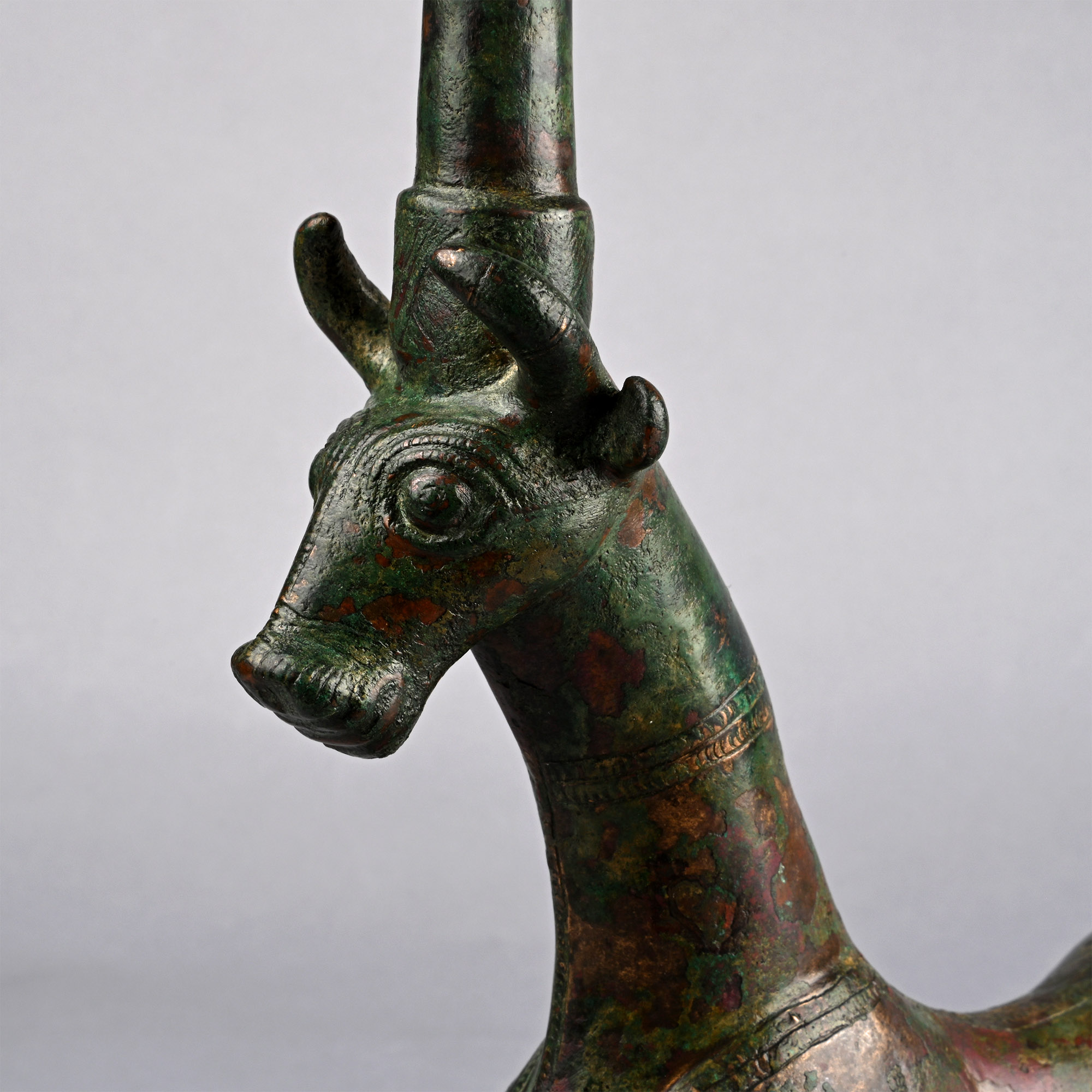 Large Mesopotamian Bronze Torch Bearer