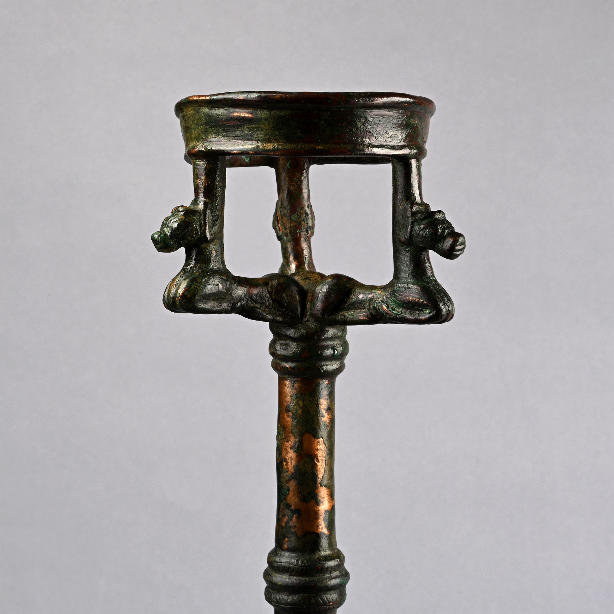 Large Mesopotamian Bronze Torch Bearer