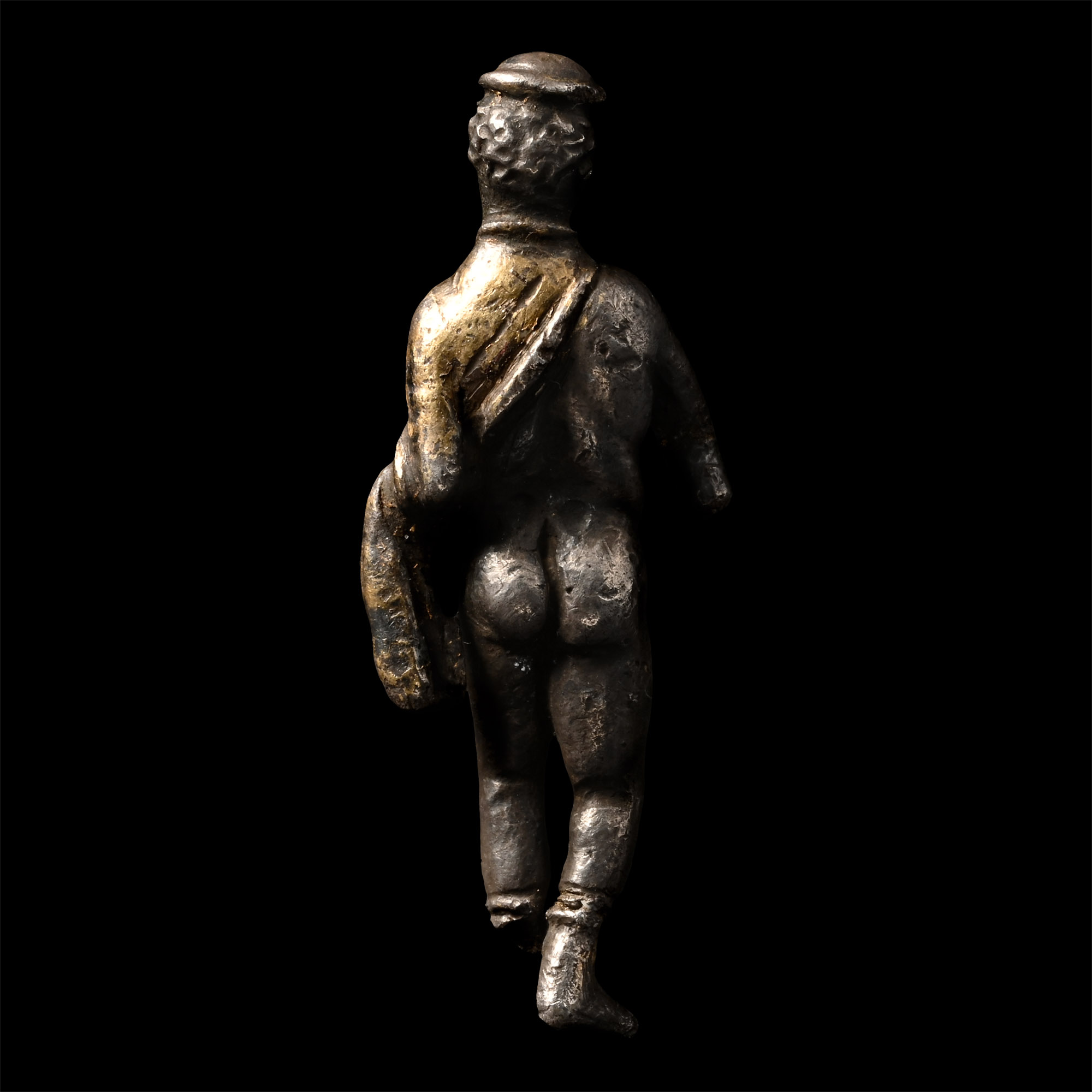 Roman Silver-Gilt Statuette of Mercury