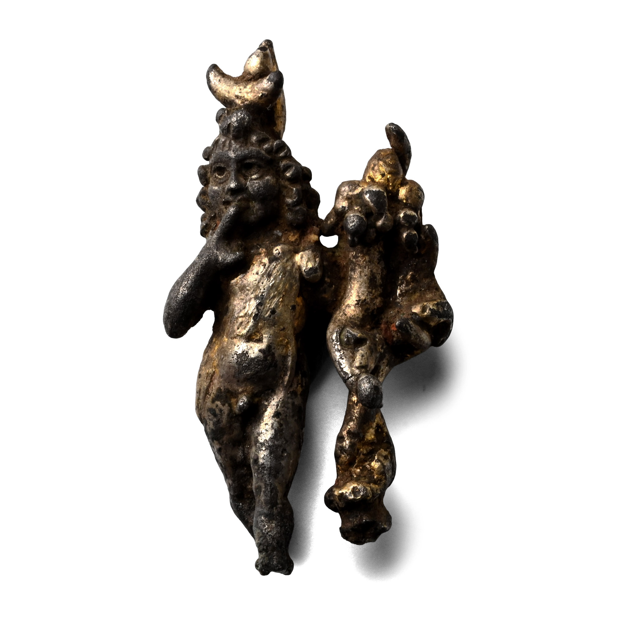 Roman Silver-Gilt Statuette of Harpocrates