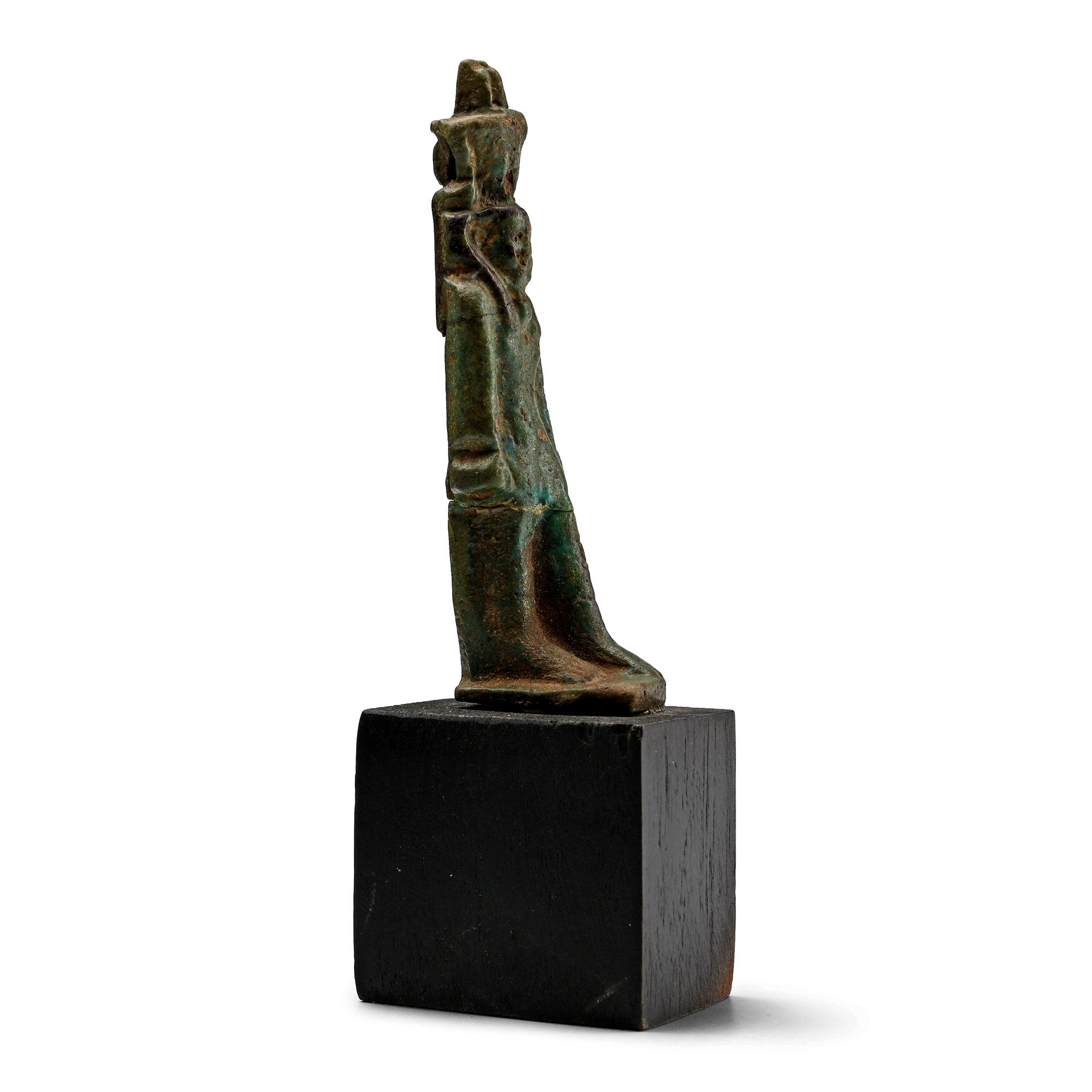 Egyptian Faience Figure of Nefertum