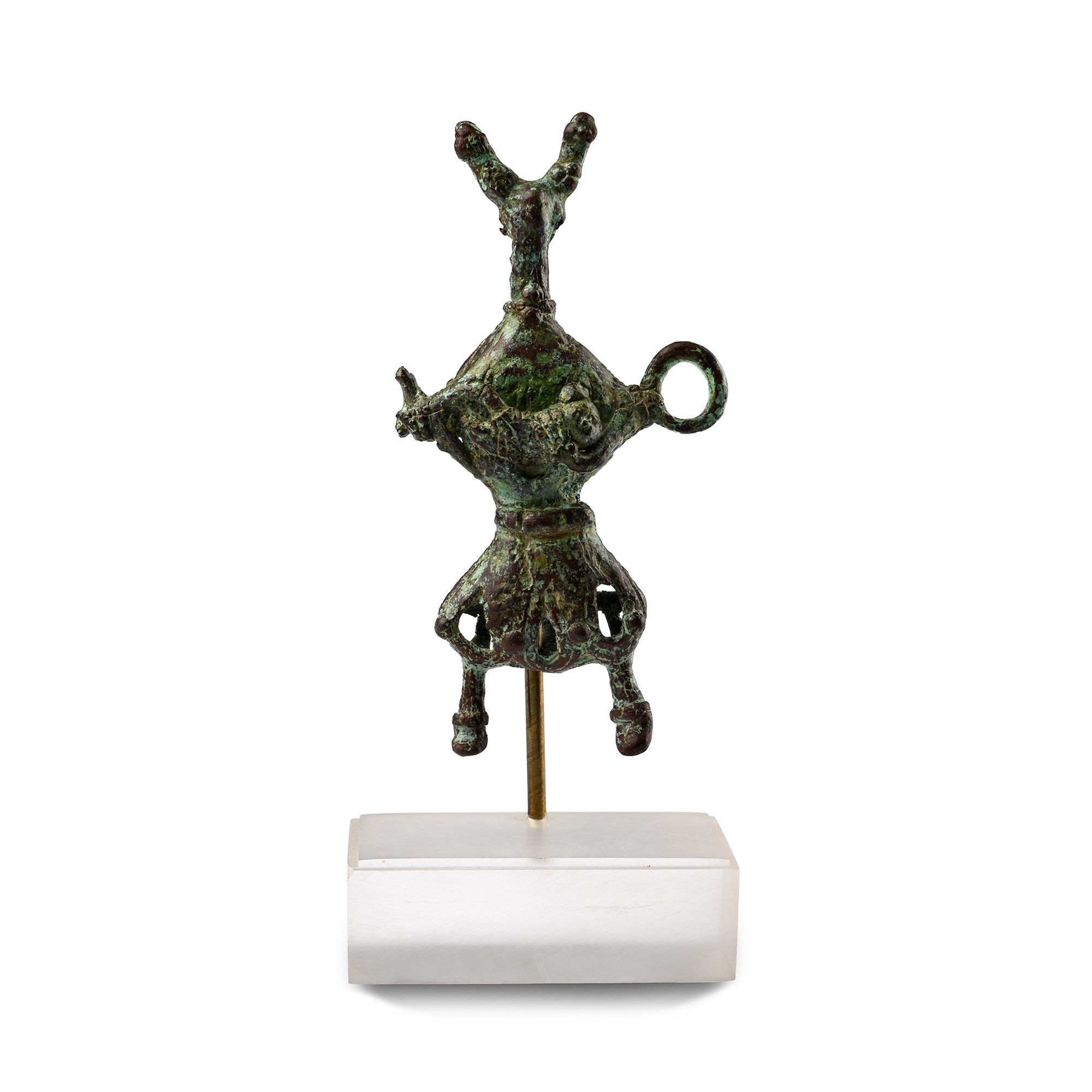 Amlash Bronze Figure with Child