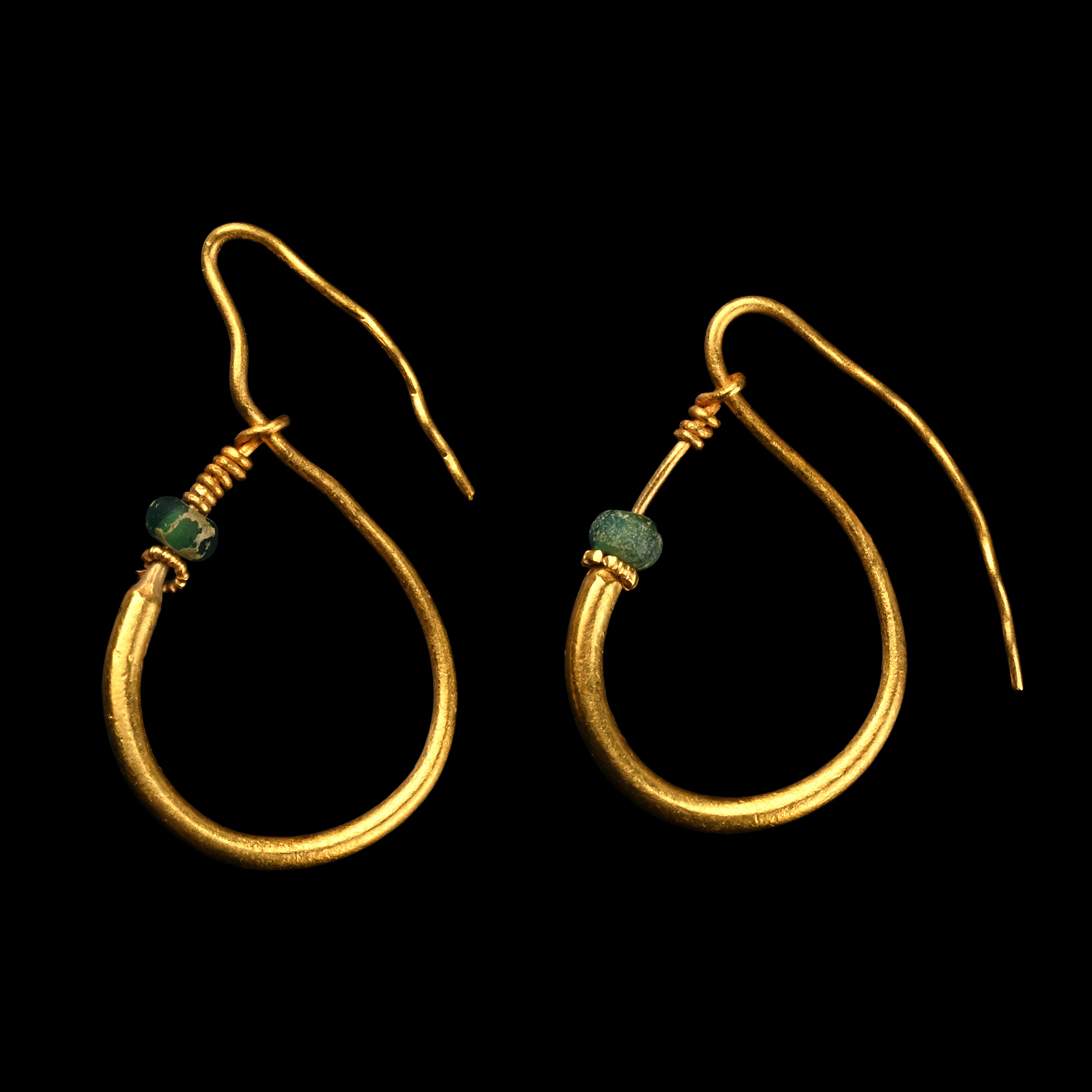 Gold Hoop Earring Pair