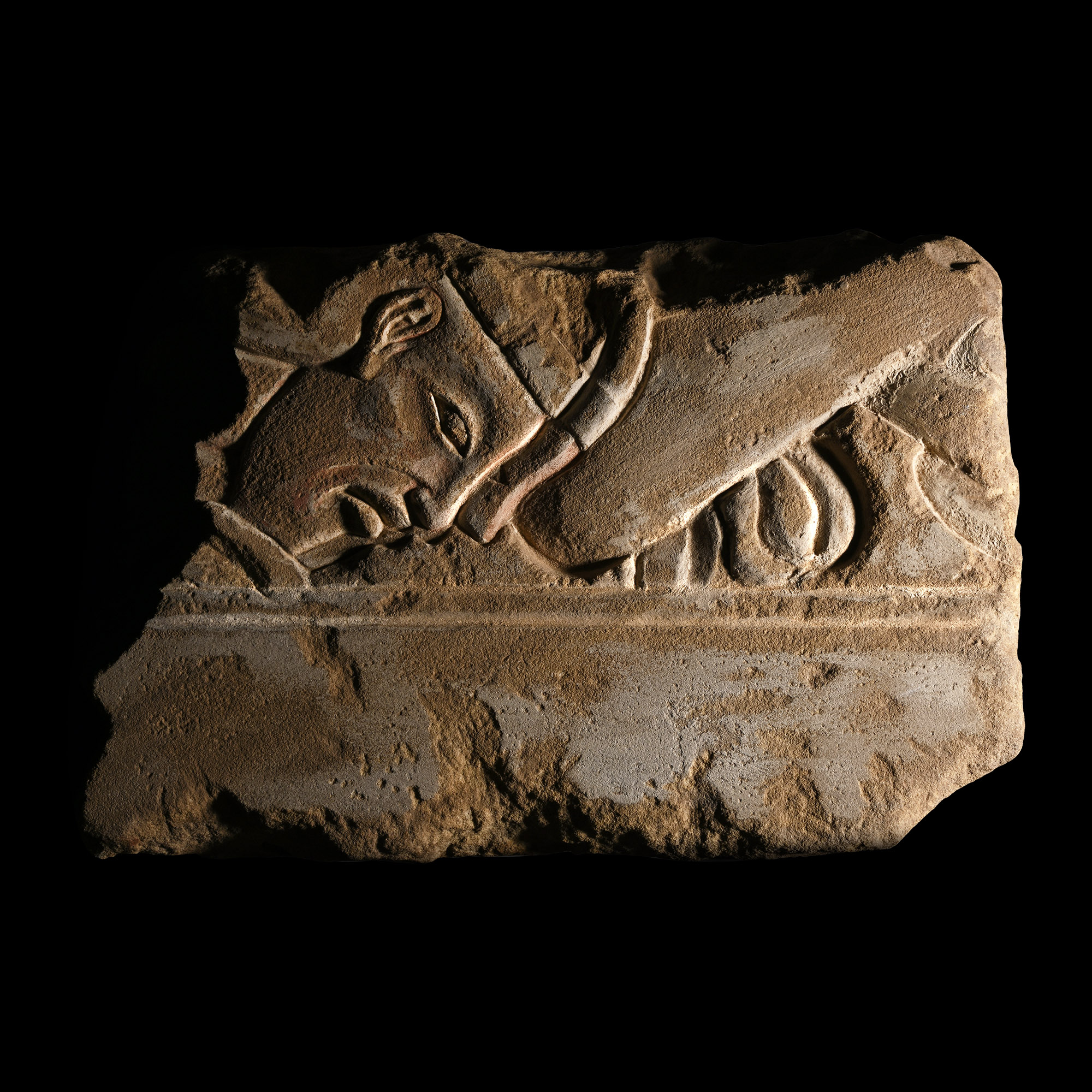 Egyptian Amarna Sandstone Relief Fragment