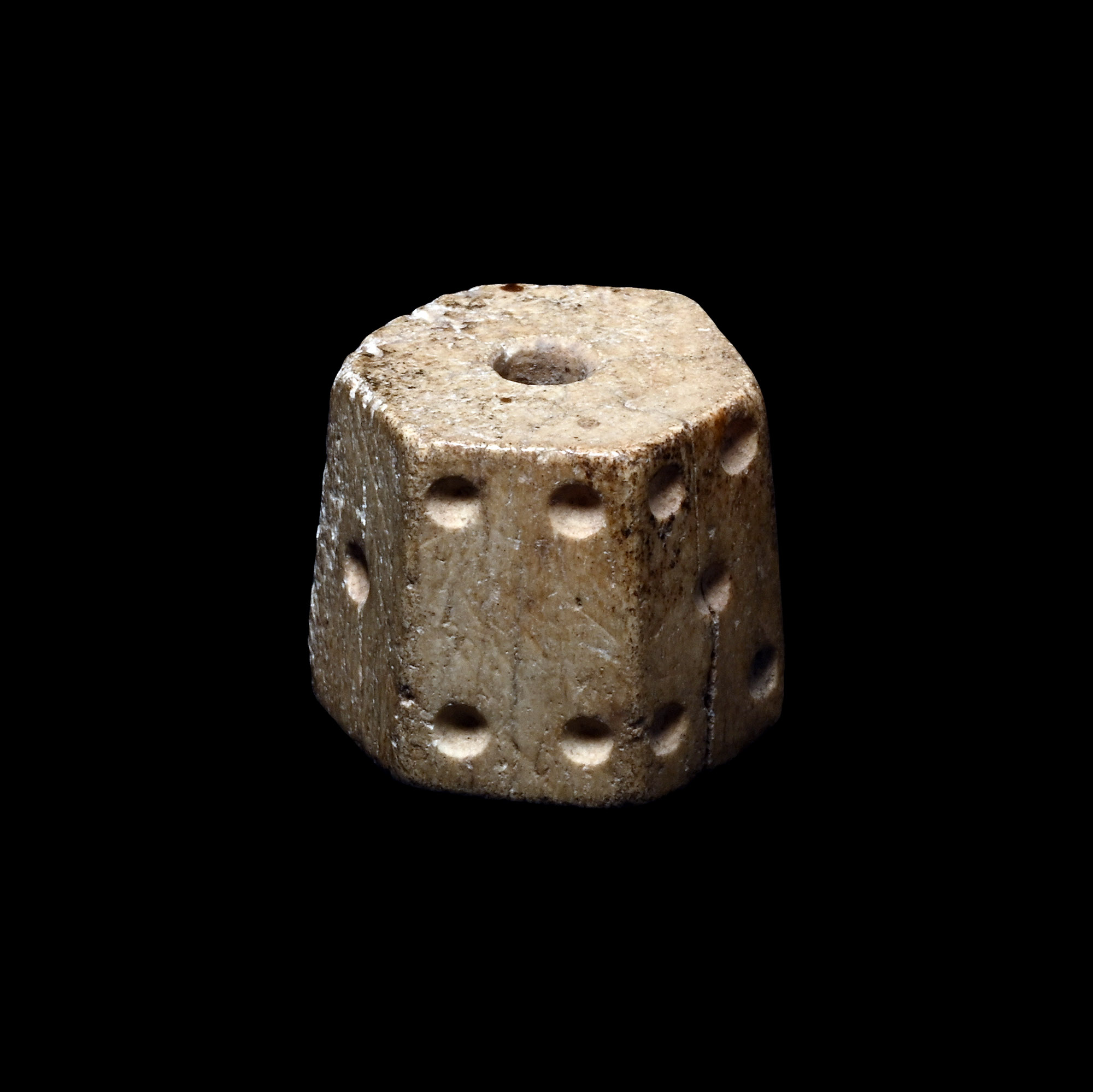 Roman Hexagonal Bone Gaming Dice