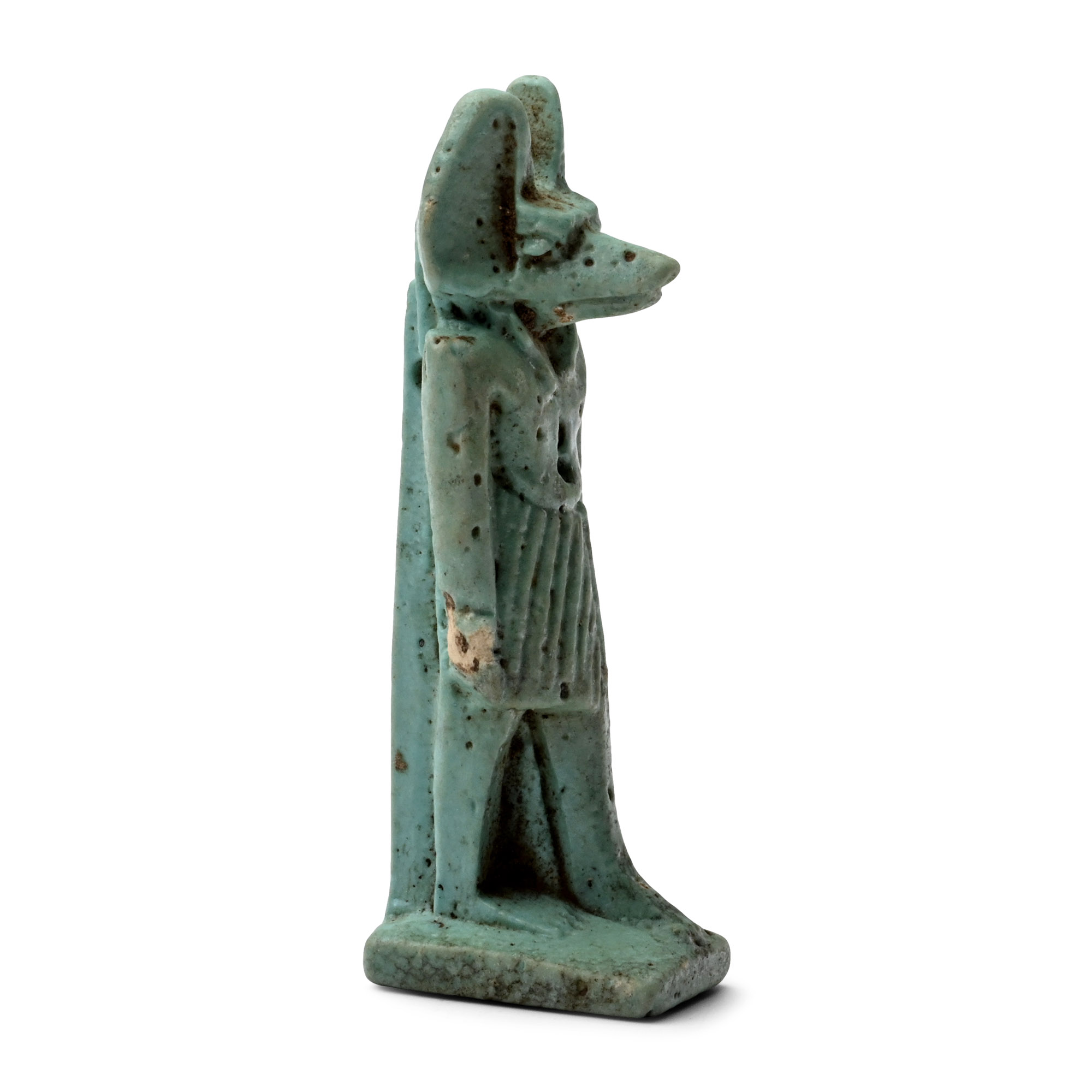 Egyptian Faience Anubis Amulet
