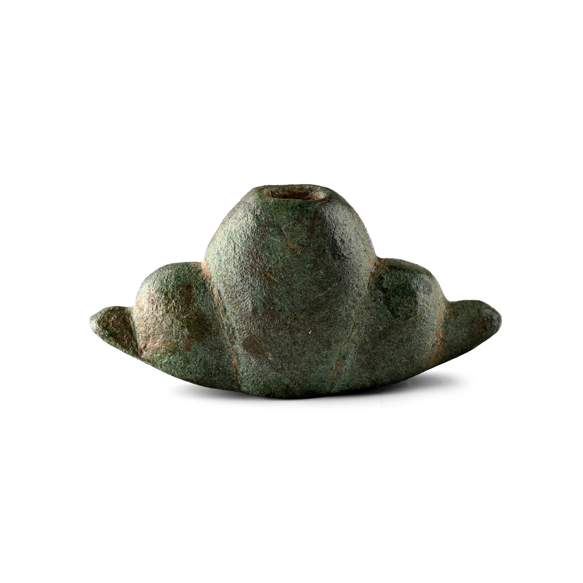 Anglo-Scandinavian Viking Bronze Five-Lobed Pommel