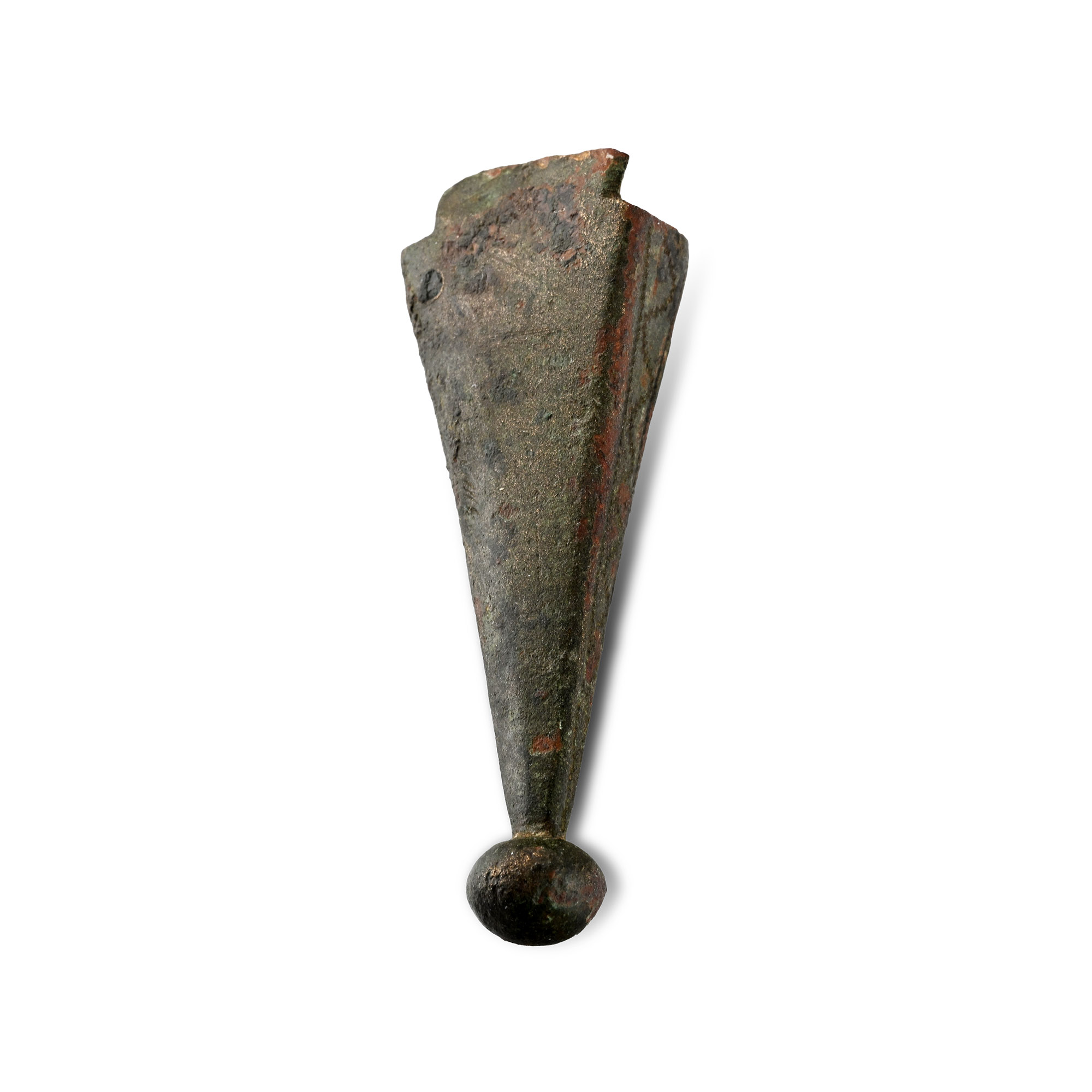 Medieval Bronze Dagger Chape