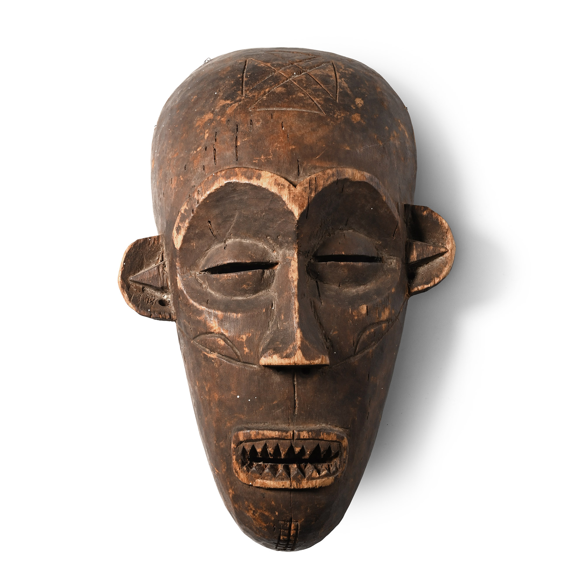 African Wooden Ceremonial Face Mask