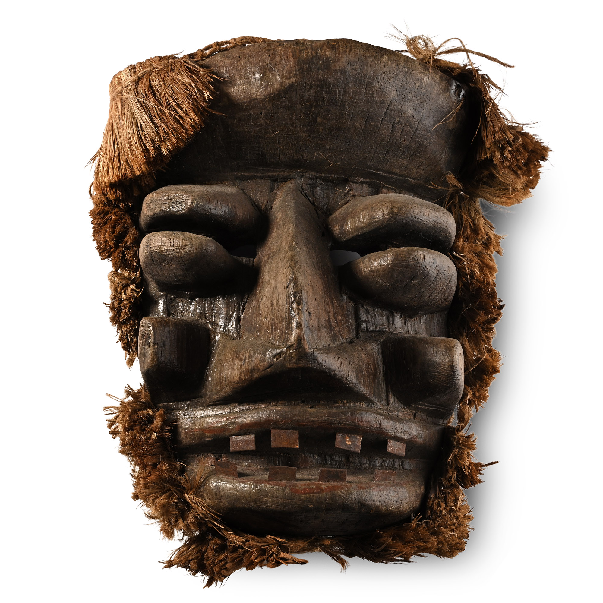 African Wooden Cermonial Face Mask
