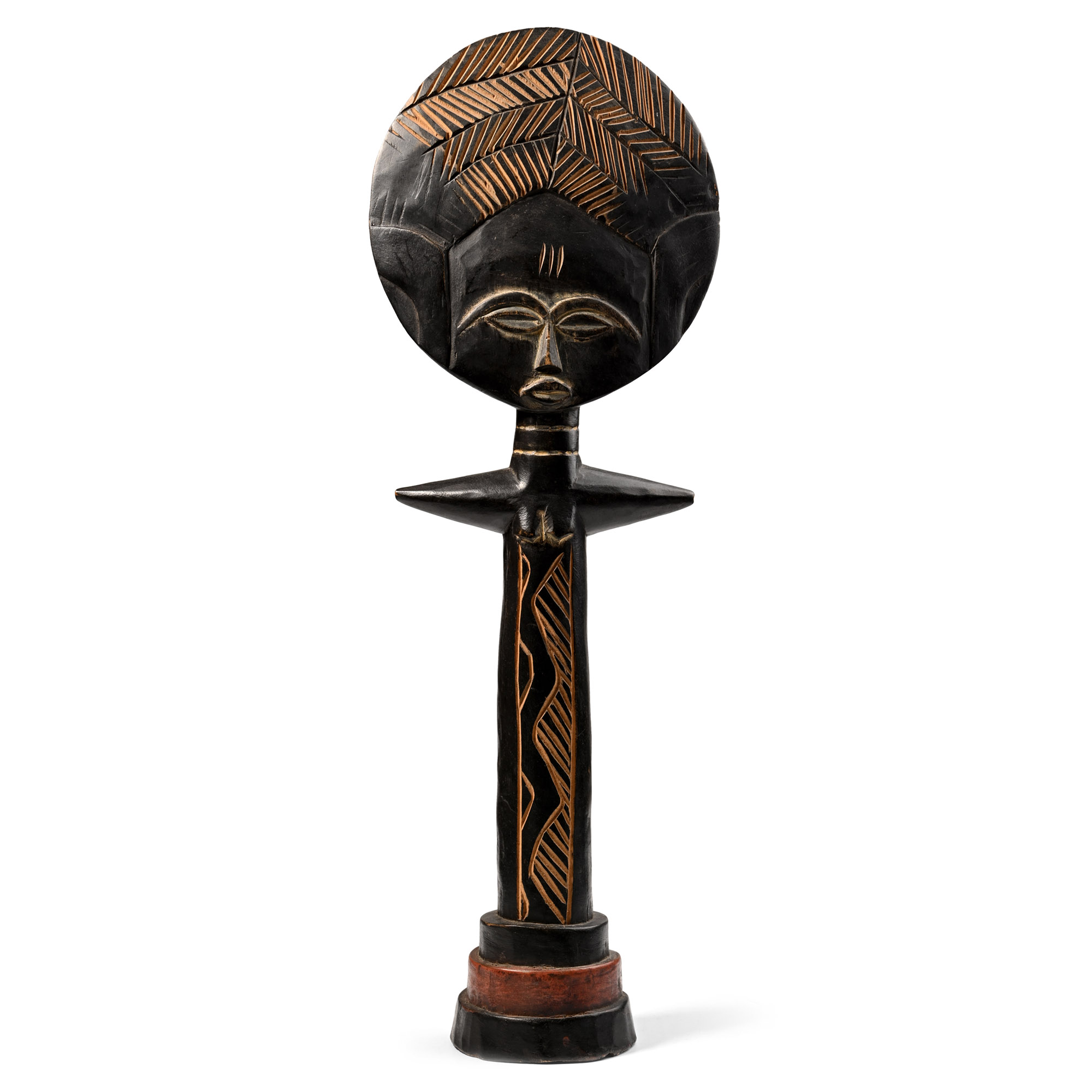 African Wooden 'Akuaba Doll' Fertility Figure
