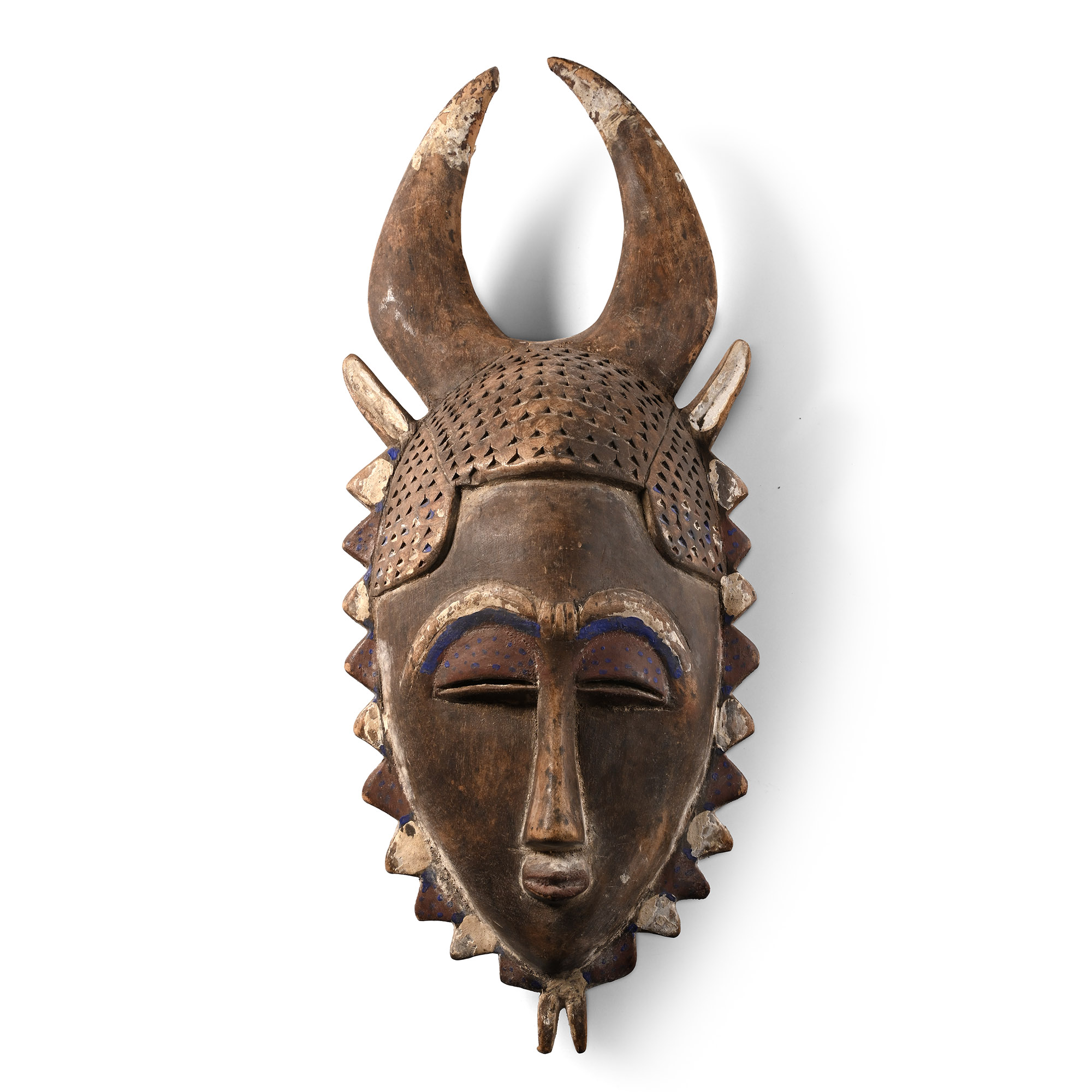 African Wooden Ceremonial Face Mask