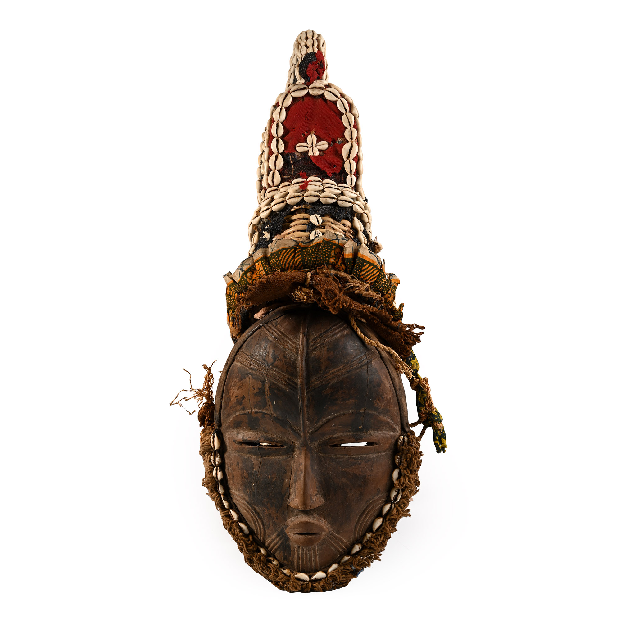 African Wooden Ceremonial Face Mask