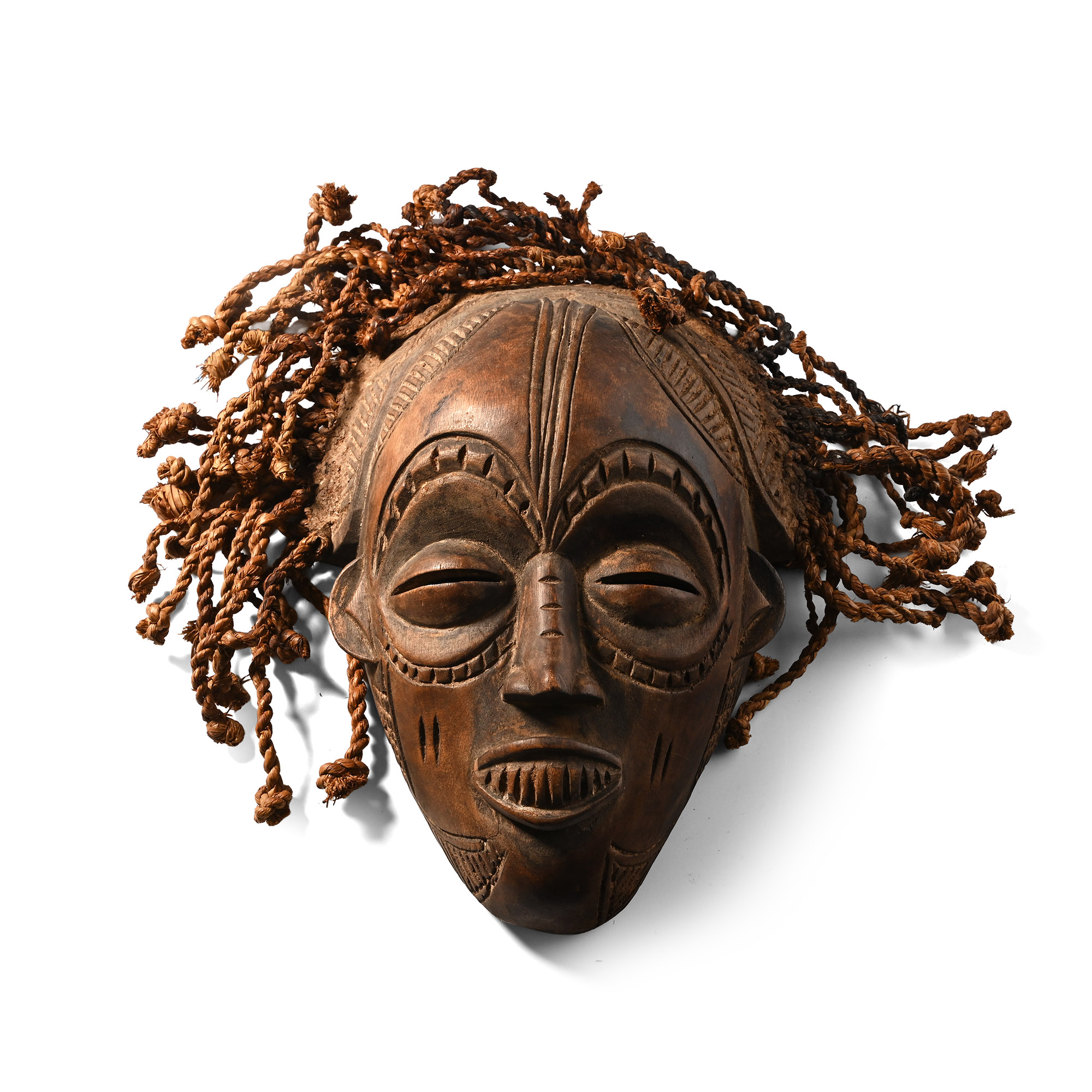 African Wooden Ceremonial Face Mask