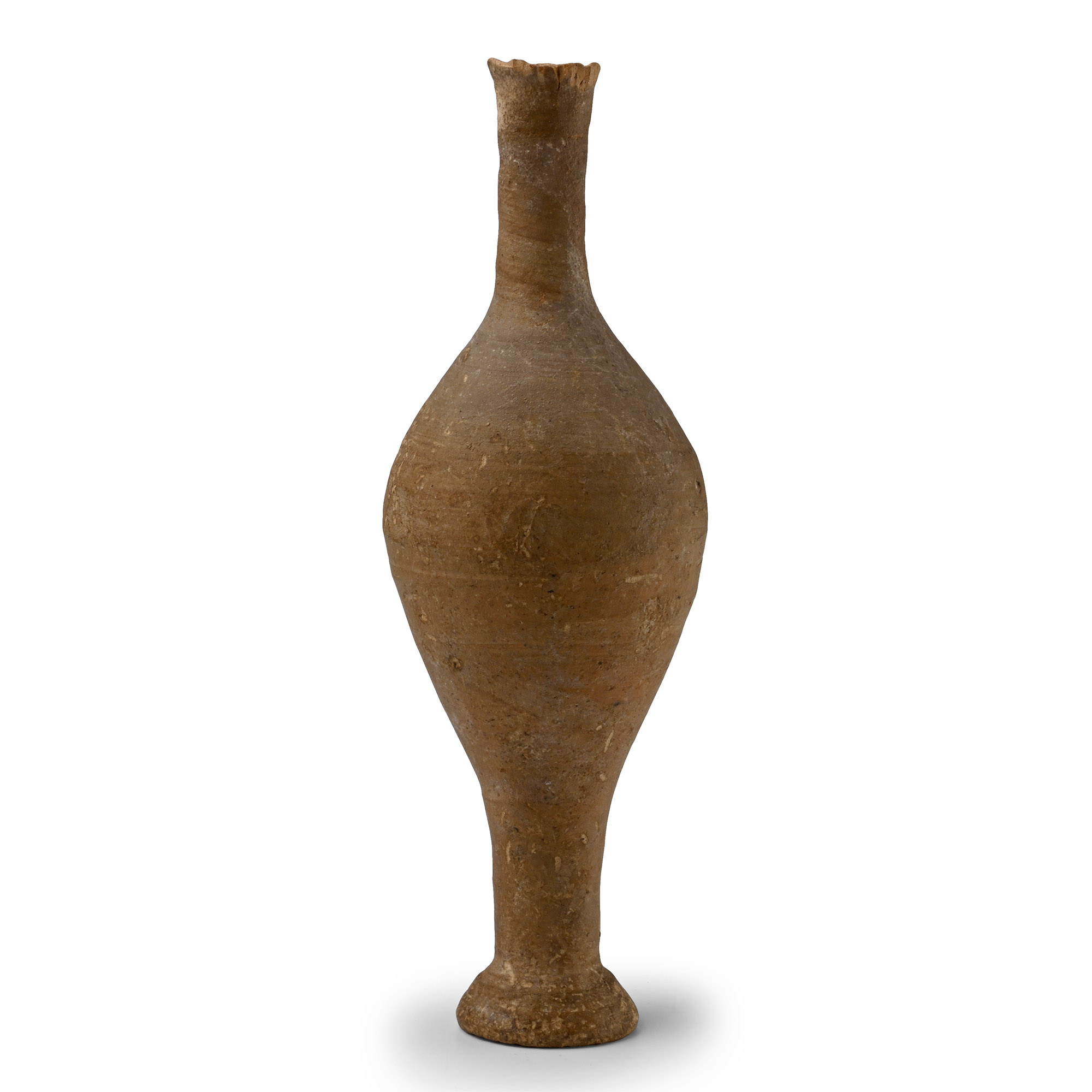 Greek Hellenistic Terracotta Spindle Flask
