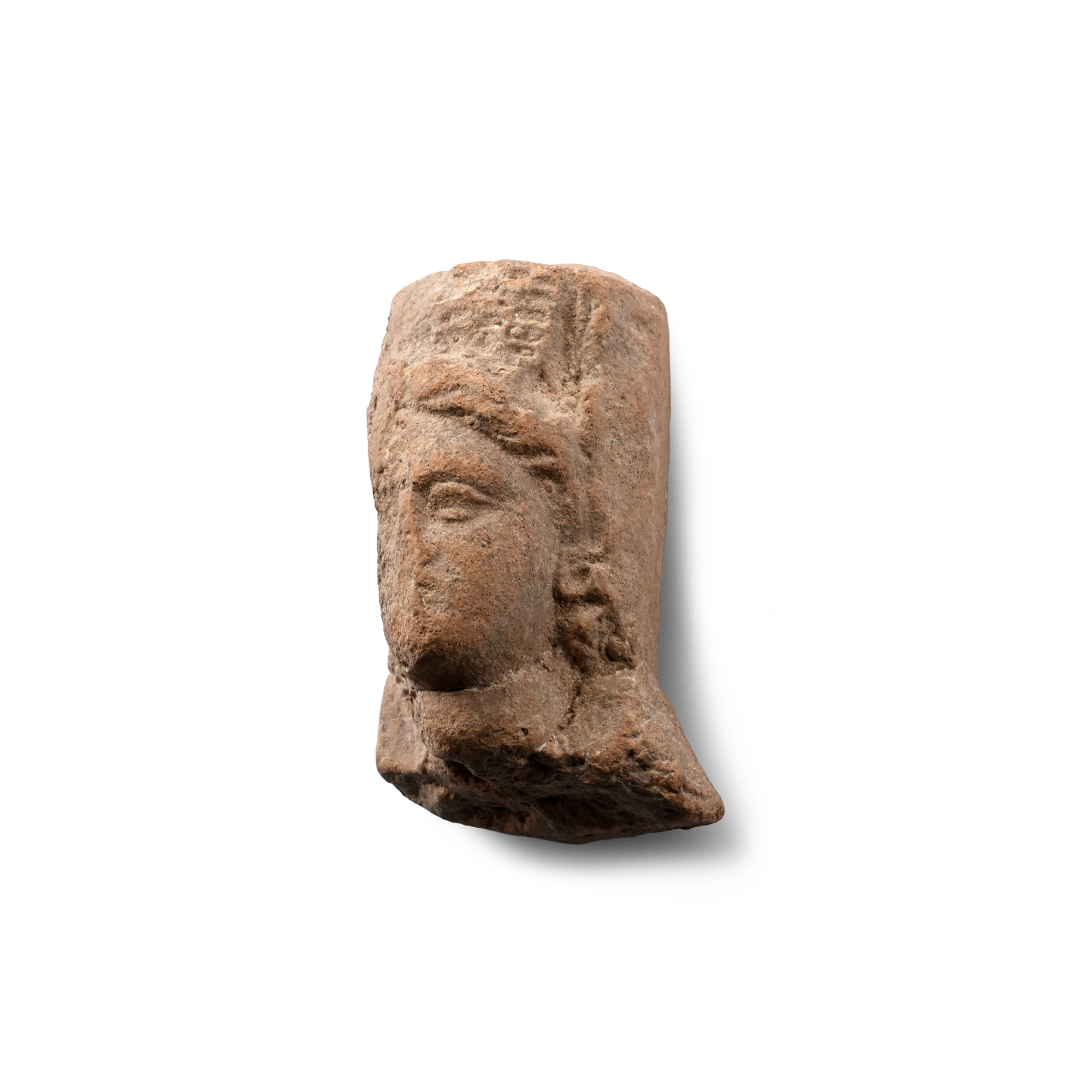 Greek Terracotta Head of a Goddess