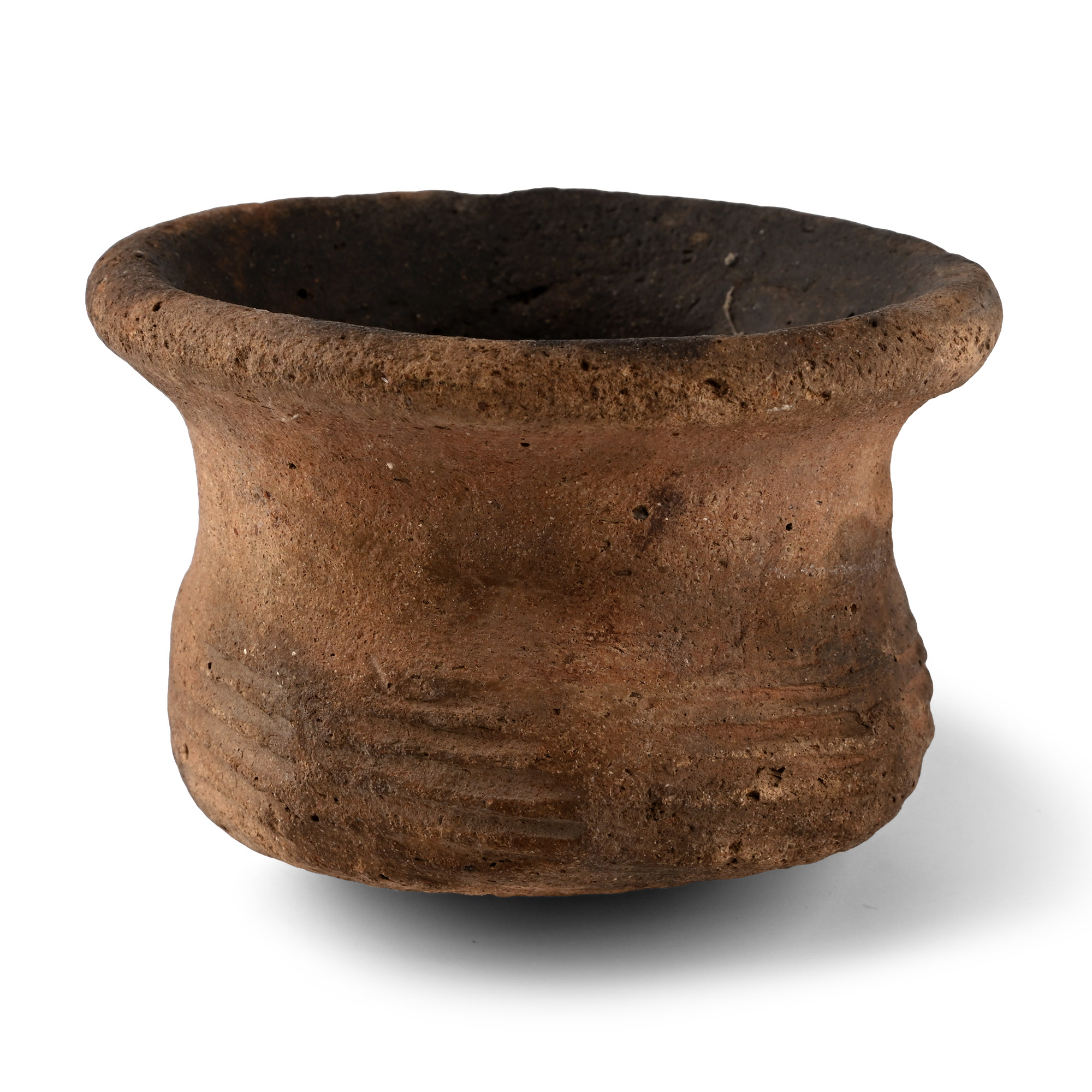 Thai Basket-Shaped Terracotta Cooking Vessel