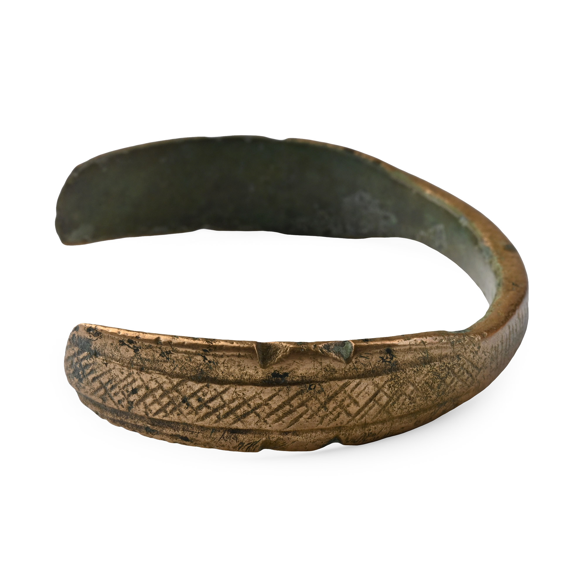 Medieval Bronze Decorated Bracelet
