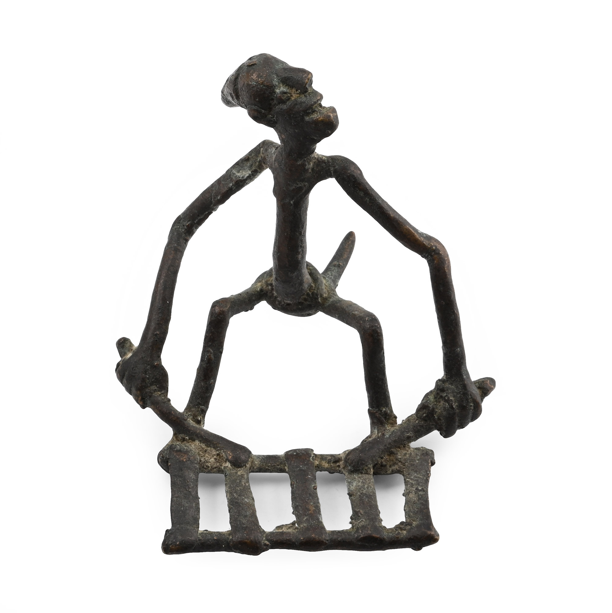 West African Bronze Figure of a Musician