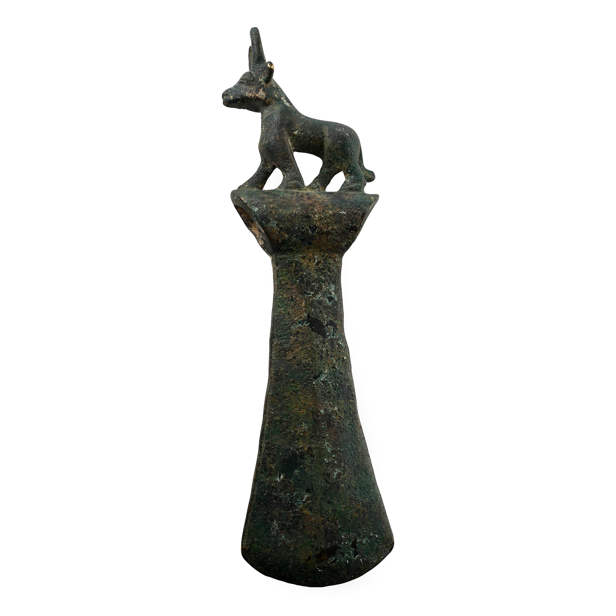 Luristan Style Bronze Axehead with Bull