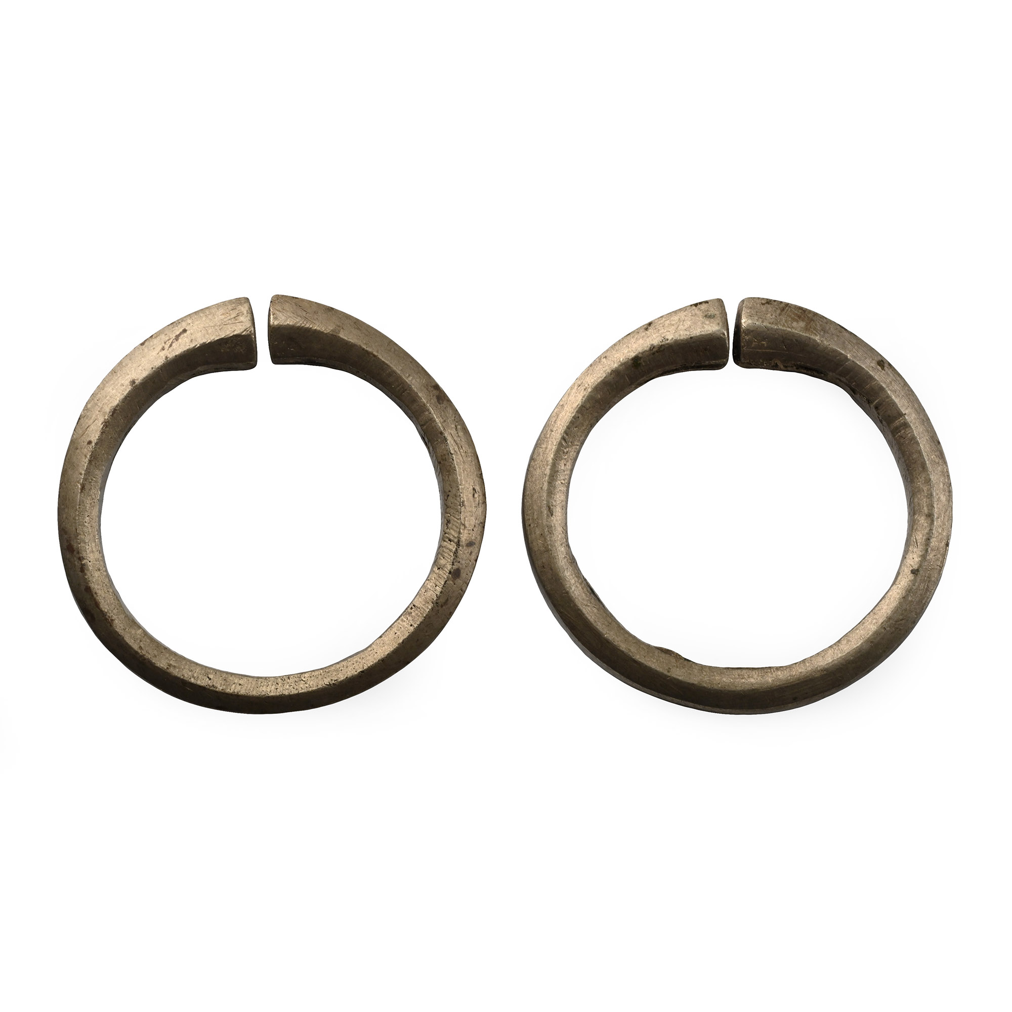 African Brass Kano Bracelet Pair