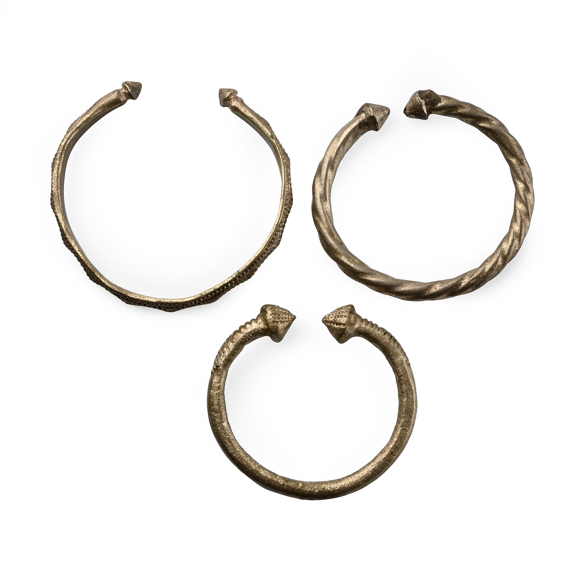 Tuareg Manilla Bronze Slave Bracelet Group