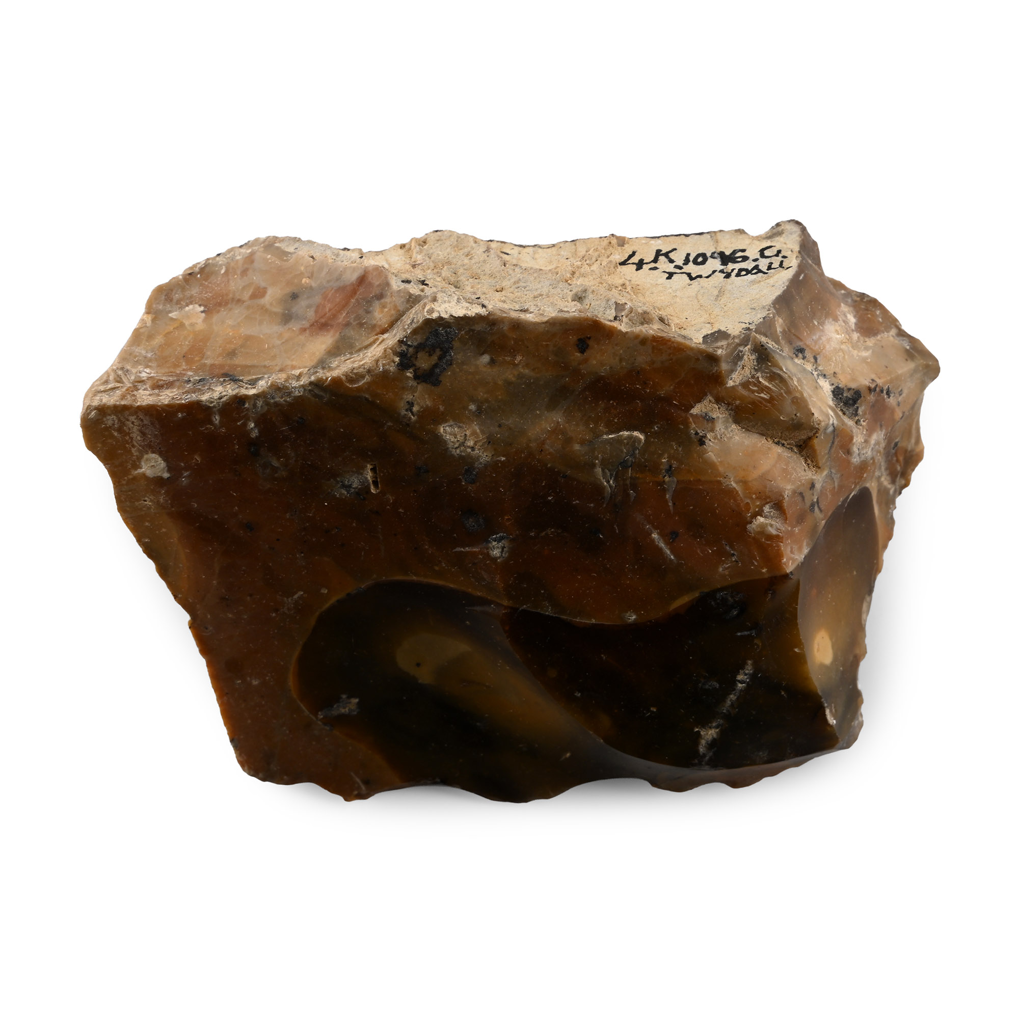 Stone Age Clactonian Knapped Homo Heidelbergensis Proto Cleaver