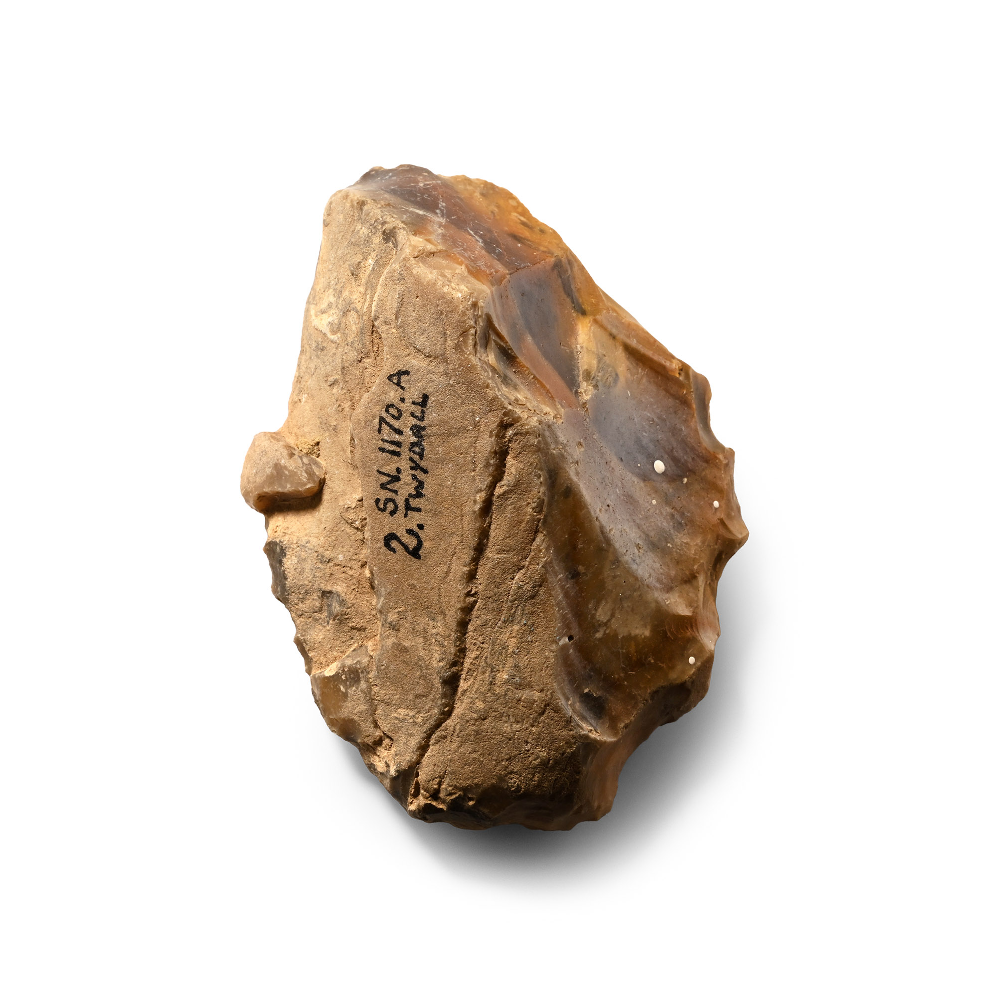 Stone Age Clactonian Knapped Homo Heidelbergensis Proto Handaxe