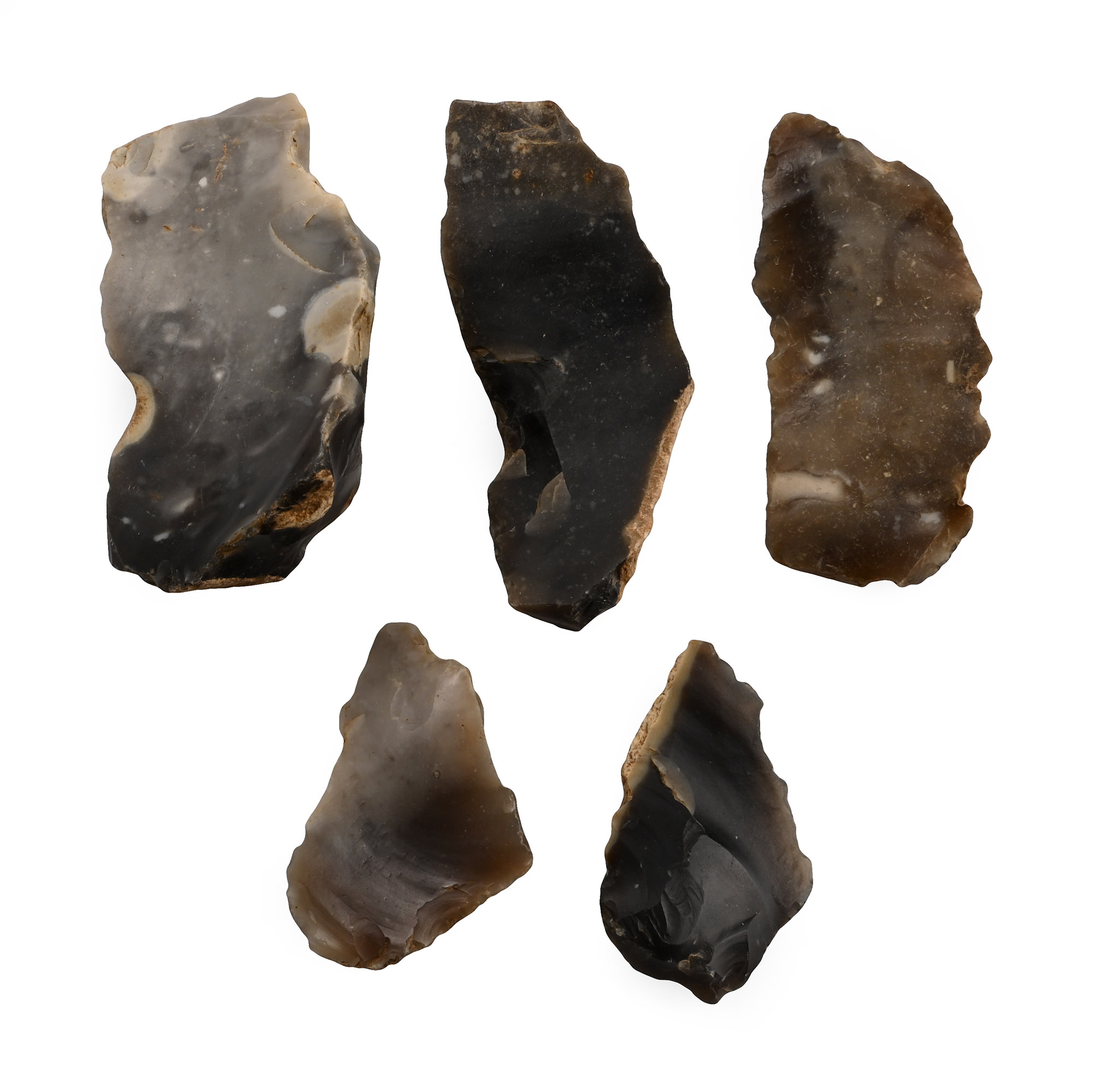 Stone Age Knapped End Scraper and Spoke-Shave Collection