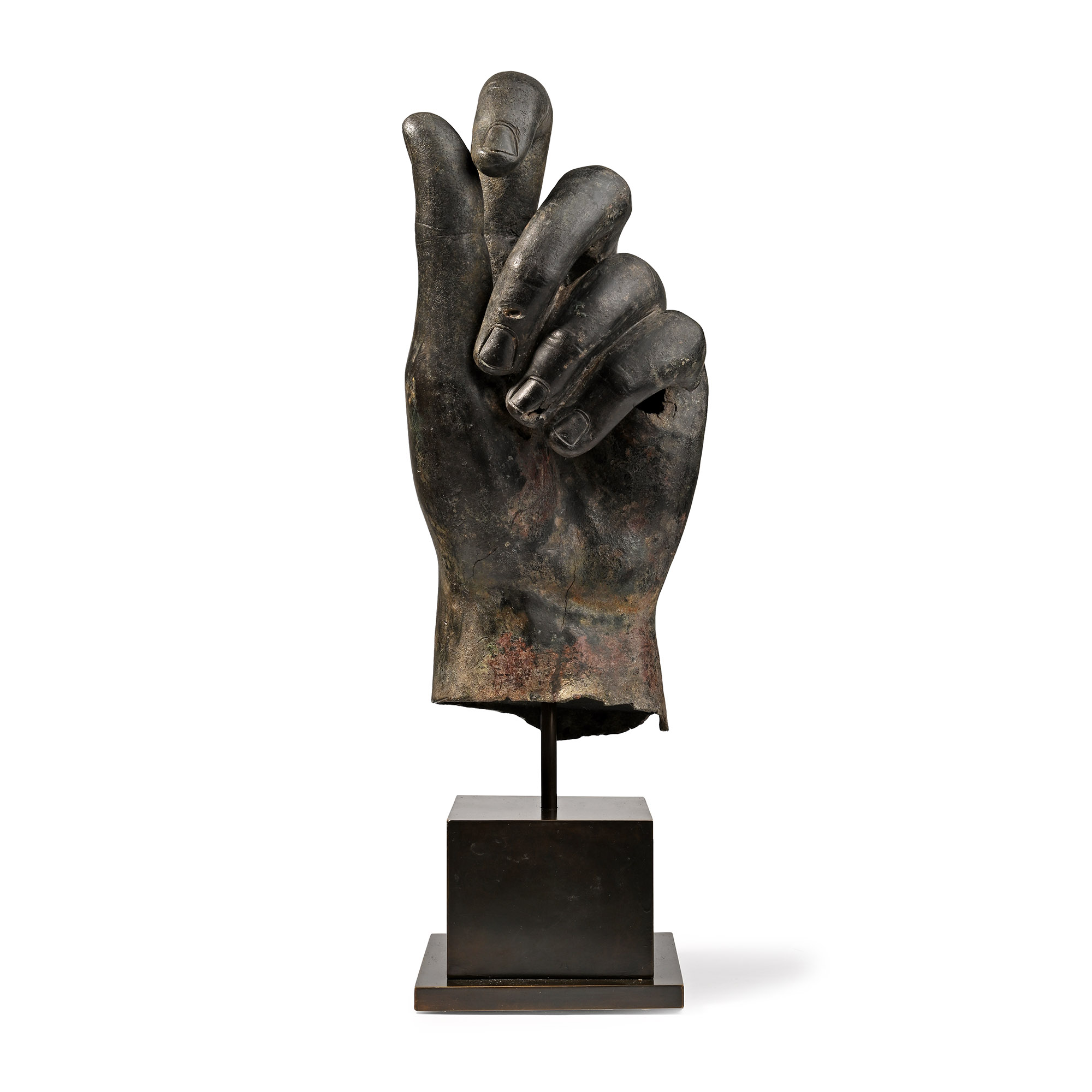 Monumental Roman Bronze Left Hand