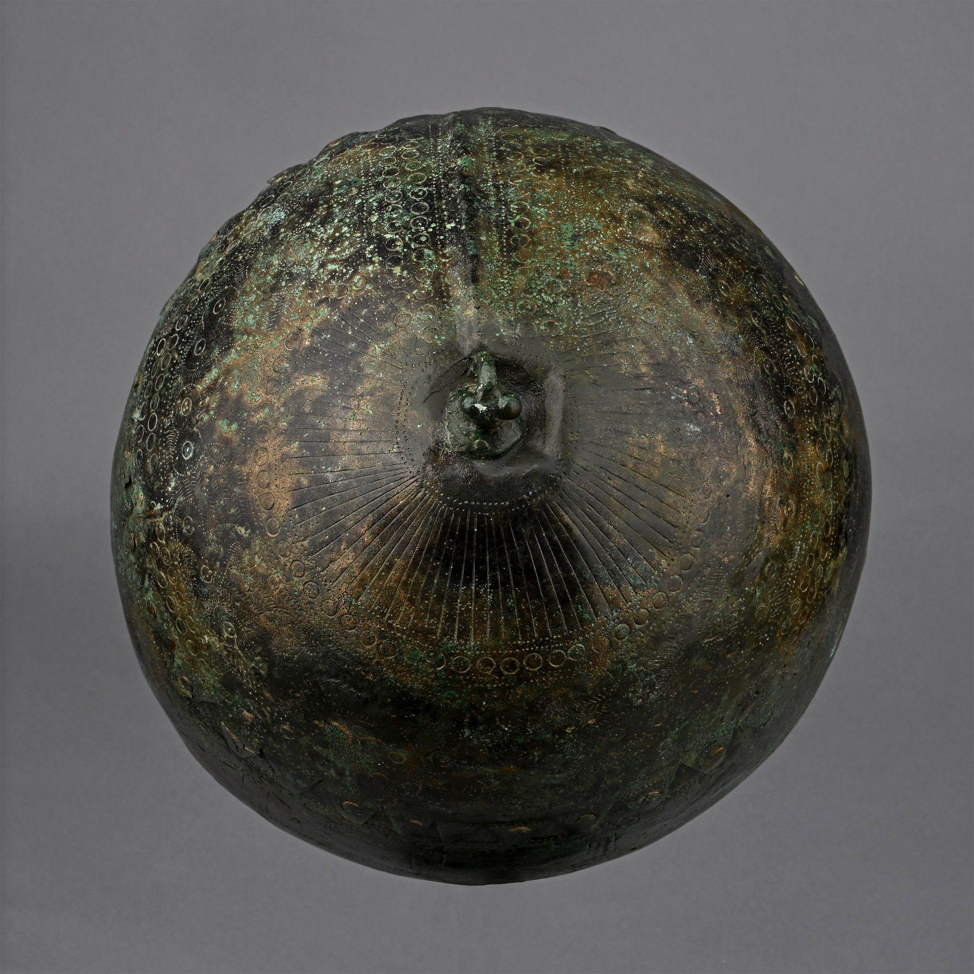 Highly Decorated Caucasian Bronze Helmet