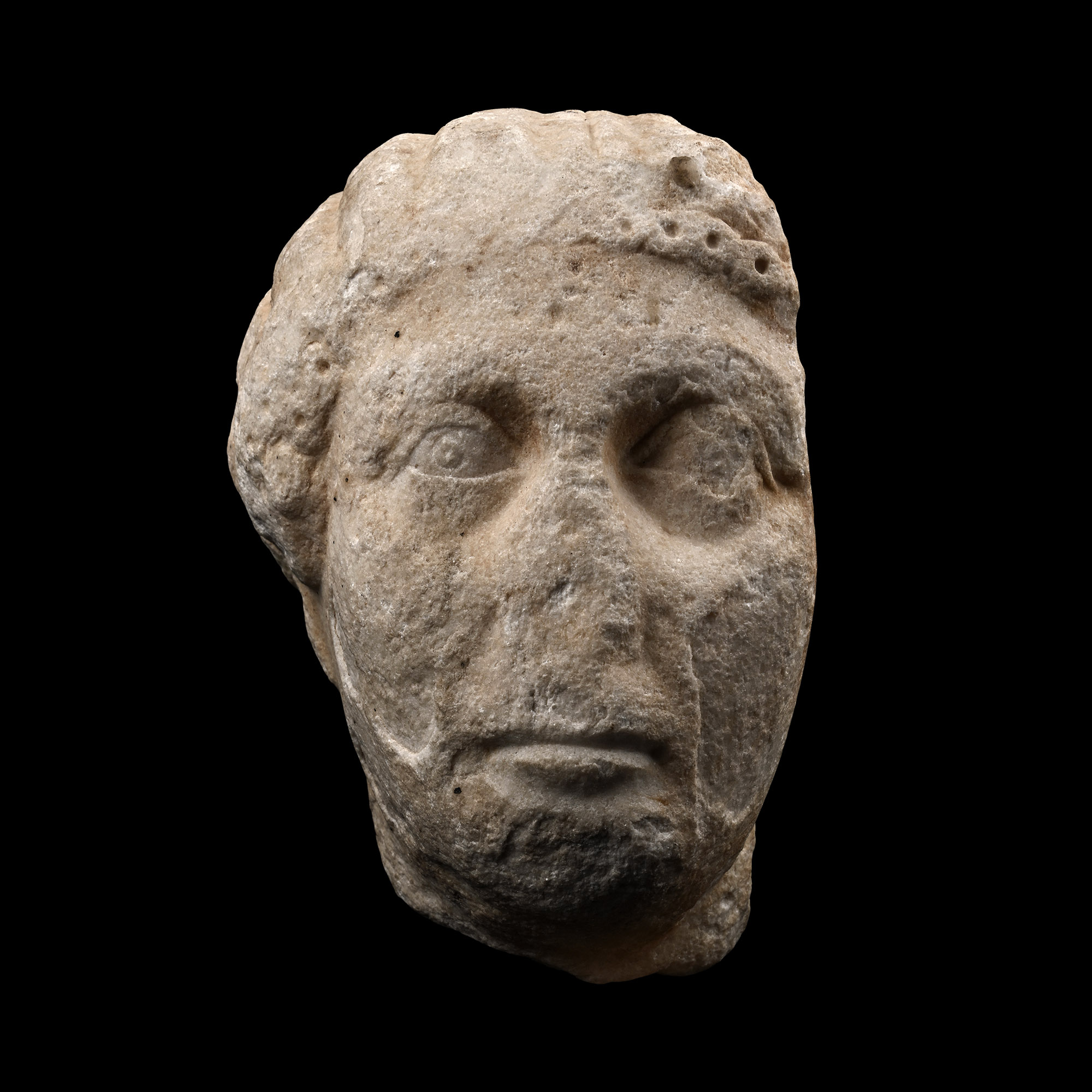 Roman Marble Head of a Woman