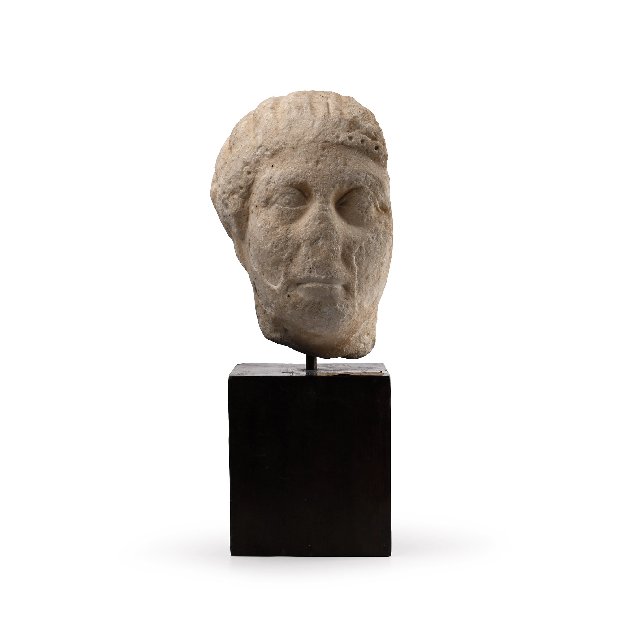 Roman Marble Head of a Woman