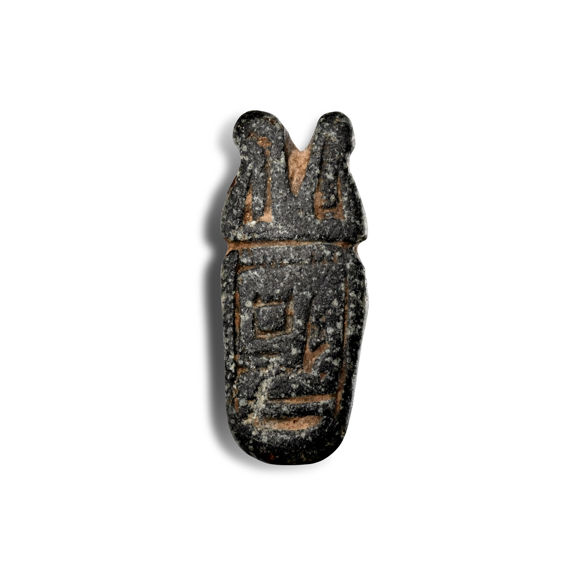 Egyptian Black Stone Amulet with Cartouche
