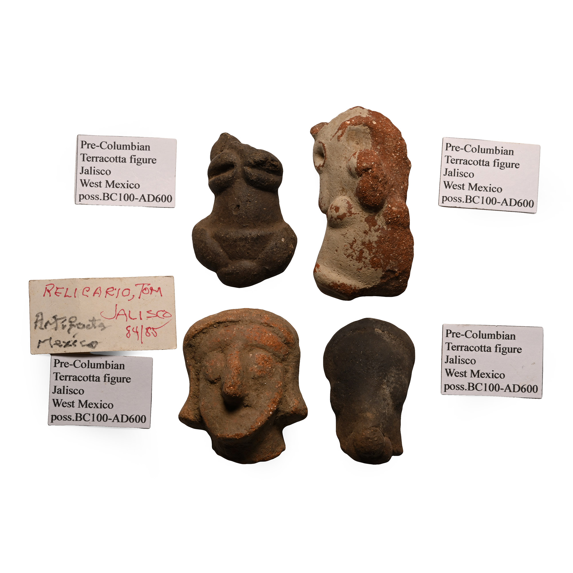 Pre-Columbian Terracotta Figure Head Group