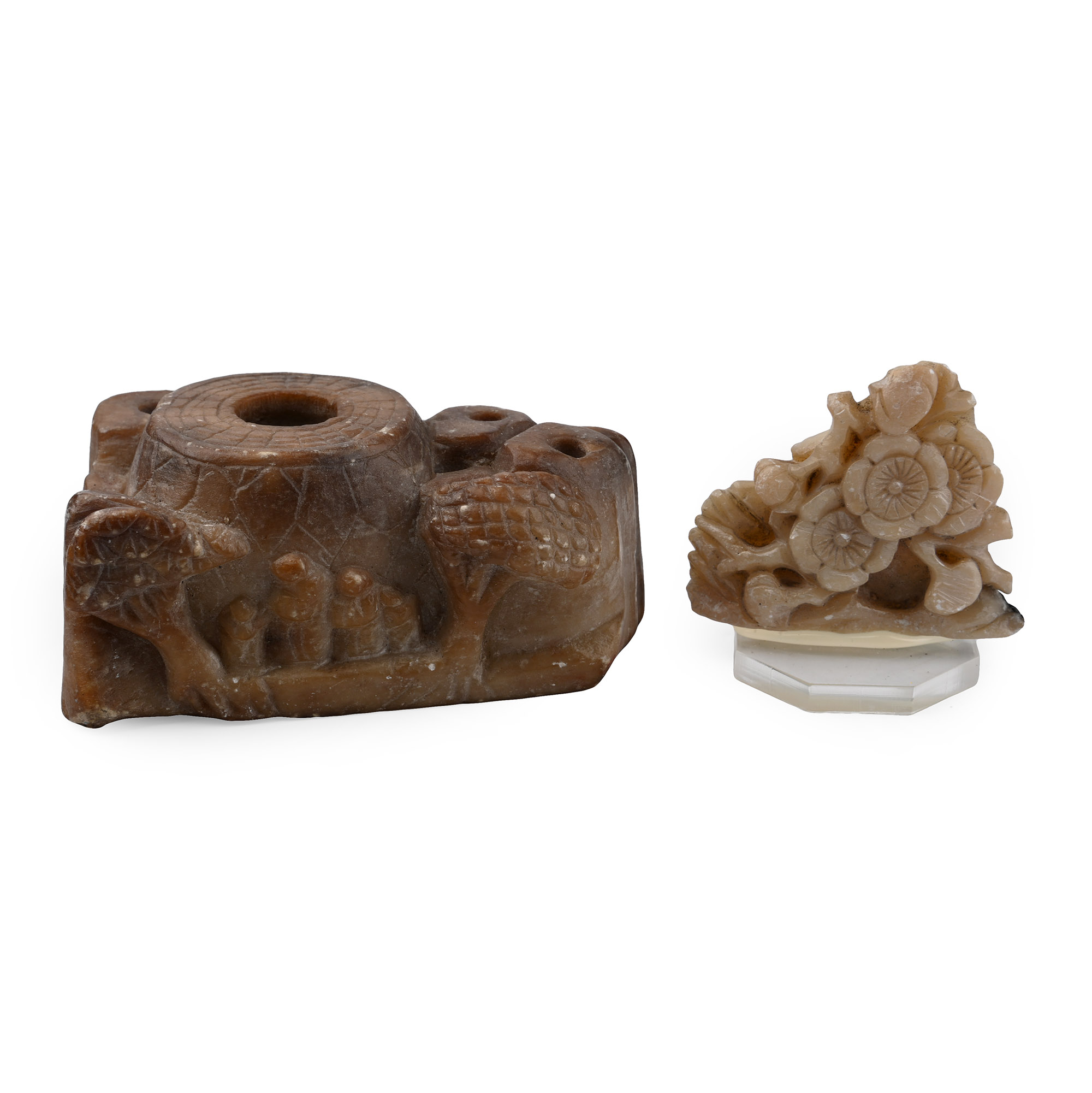 Chinese Carved Soapstone Carving Group