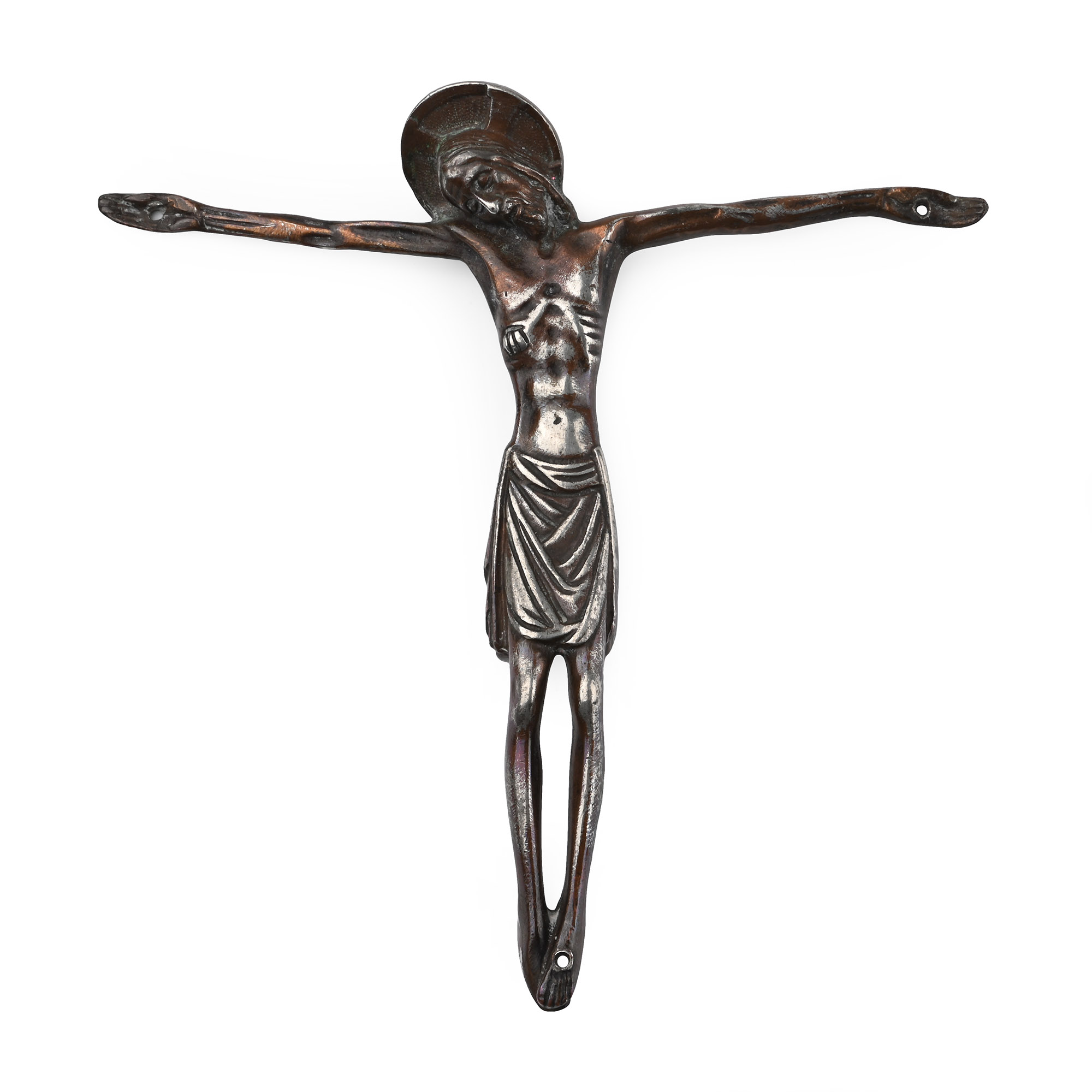 Post Medieval Silvered Bronze Corpus Christi