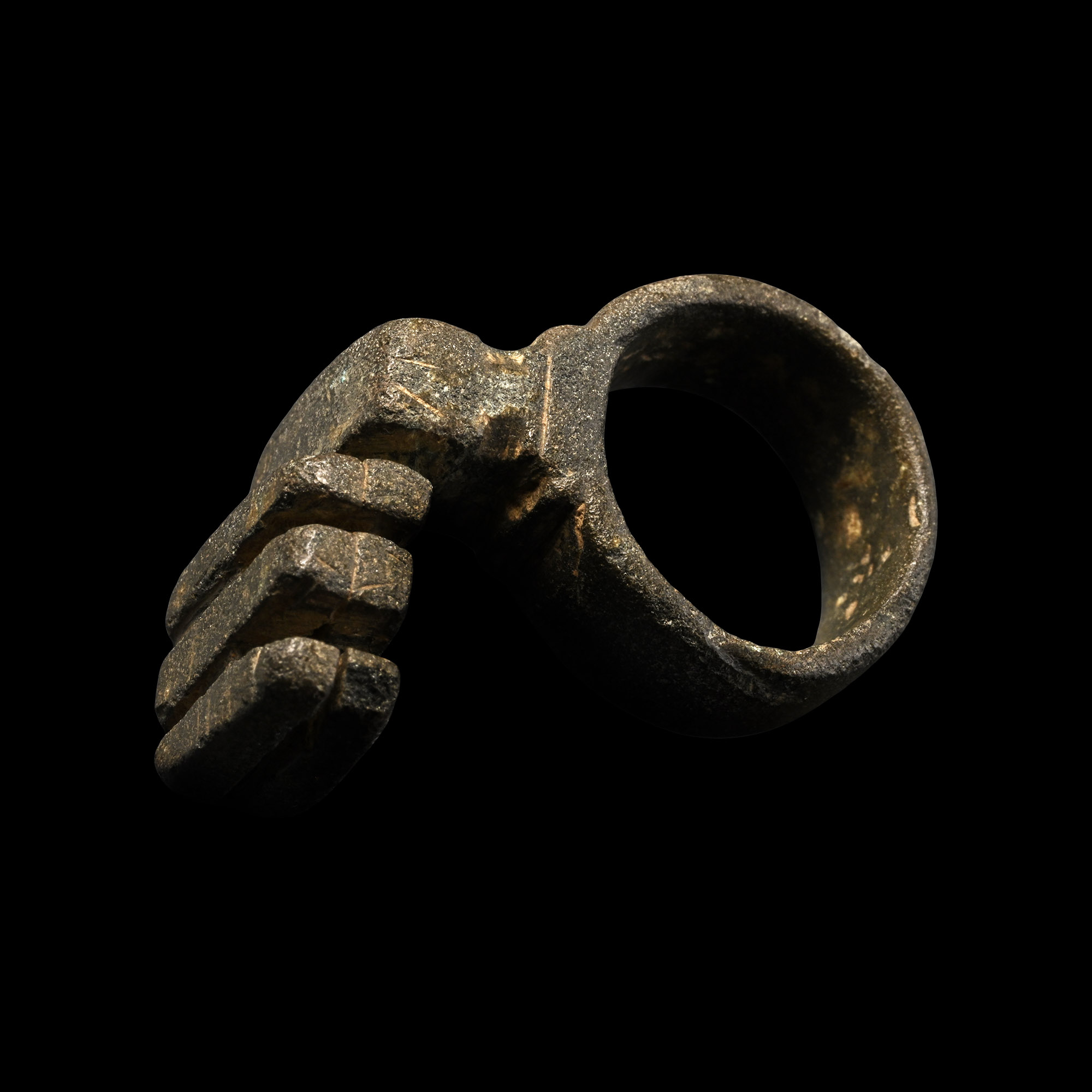Roman Bronze Key Ring