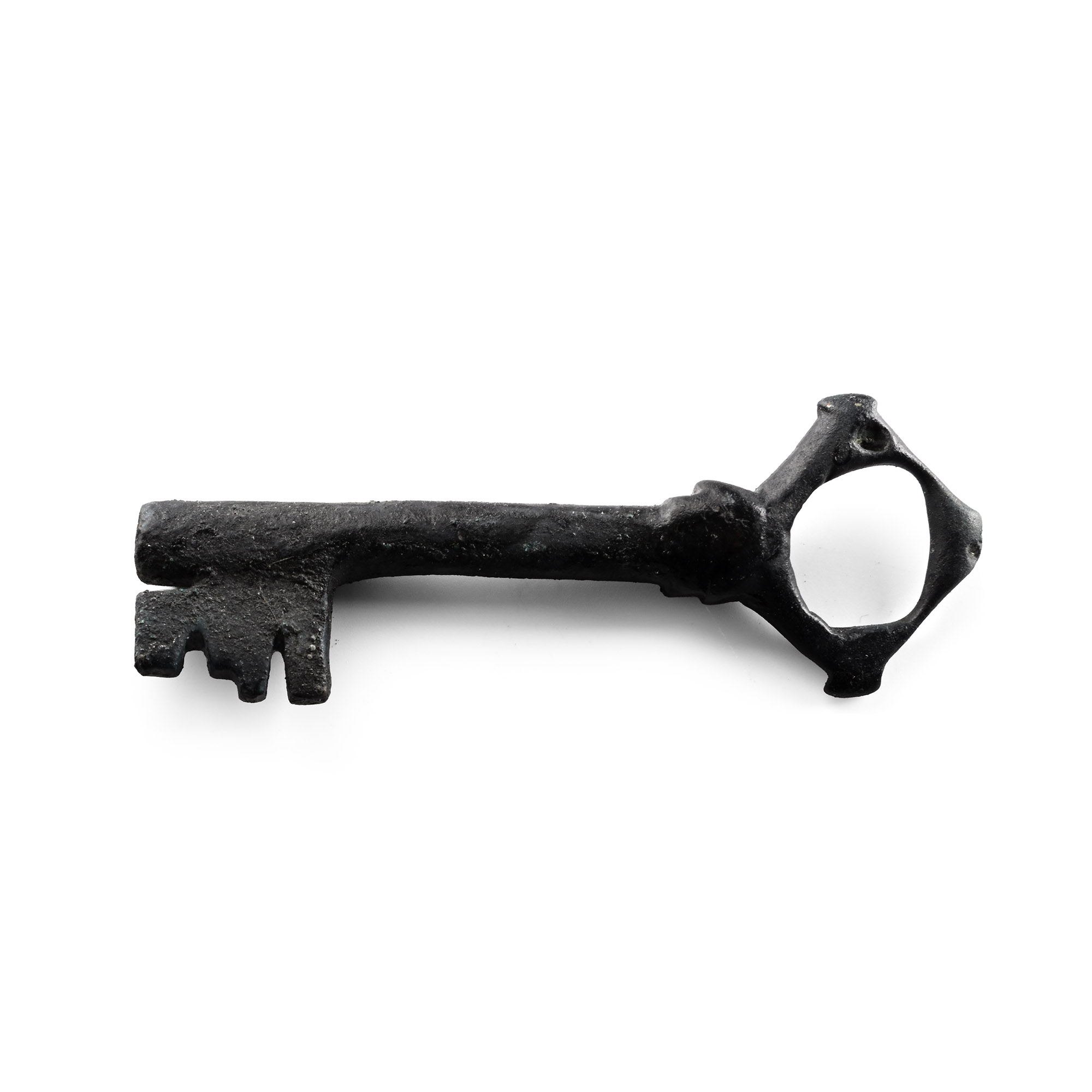 Large Medieval Bronze Door Key