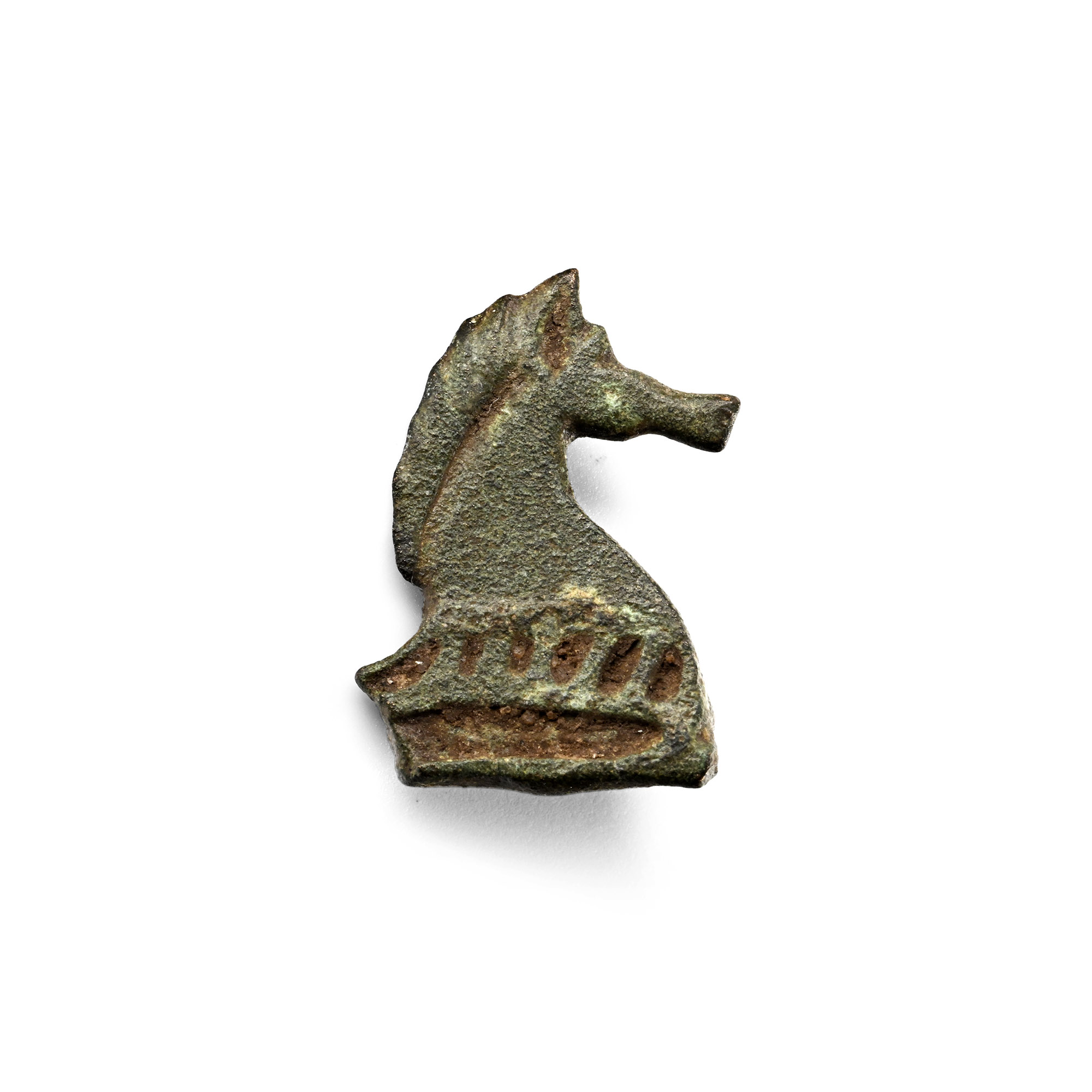 Roman Bronze Horse Plate Brooch